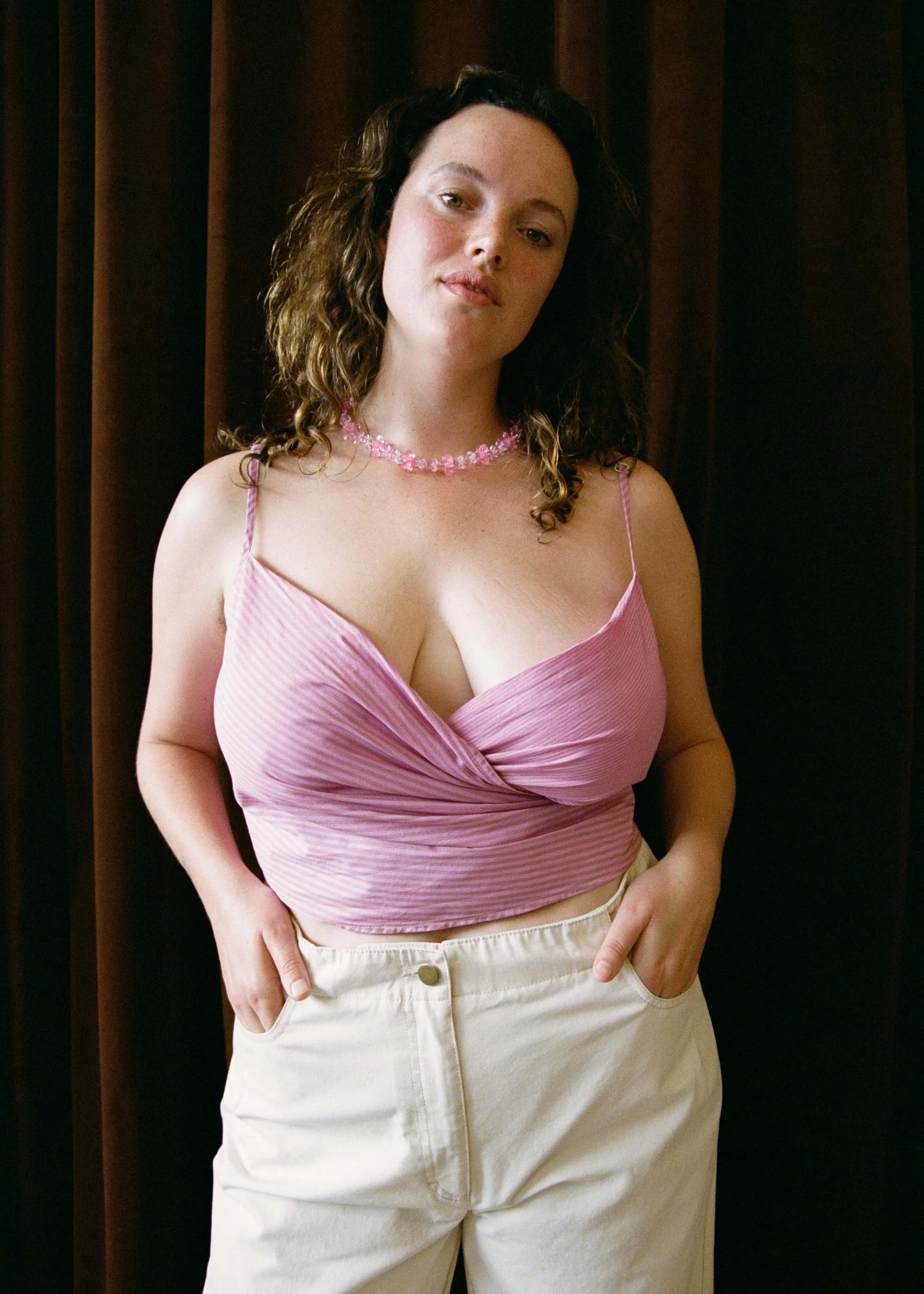 Dalton Wrap Top (Ambrosia Stripe) sold by Penny Sage