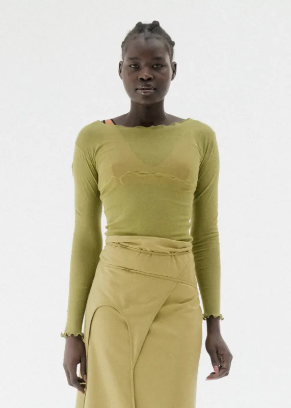 Baserange Tabbys Star Long Sleeve (Brace Green) sold by Penny Sage