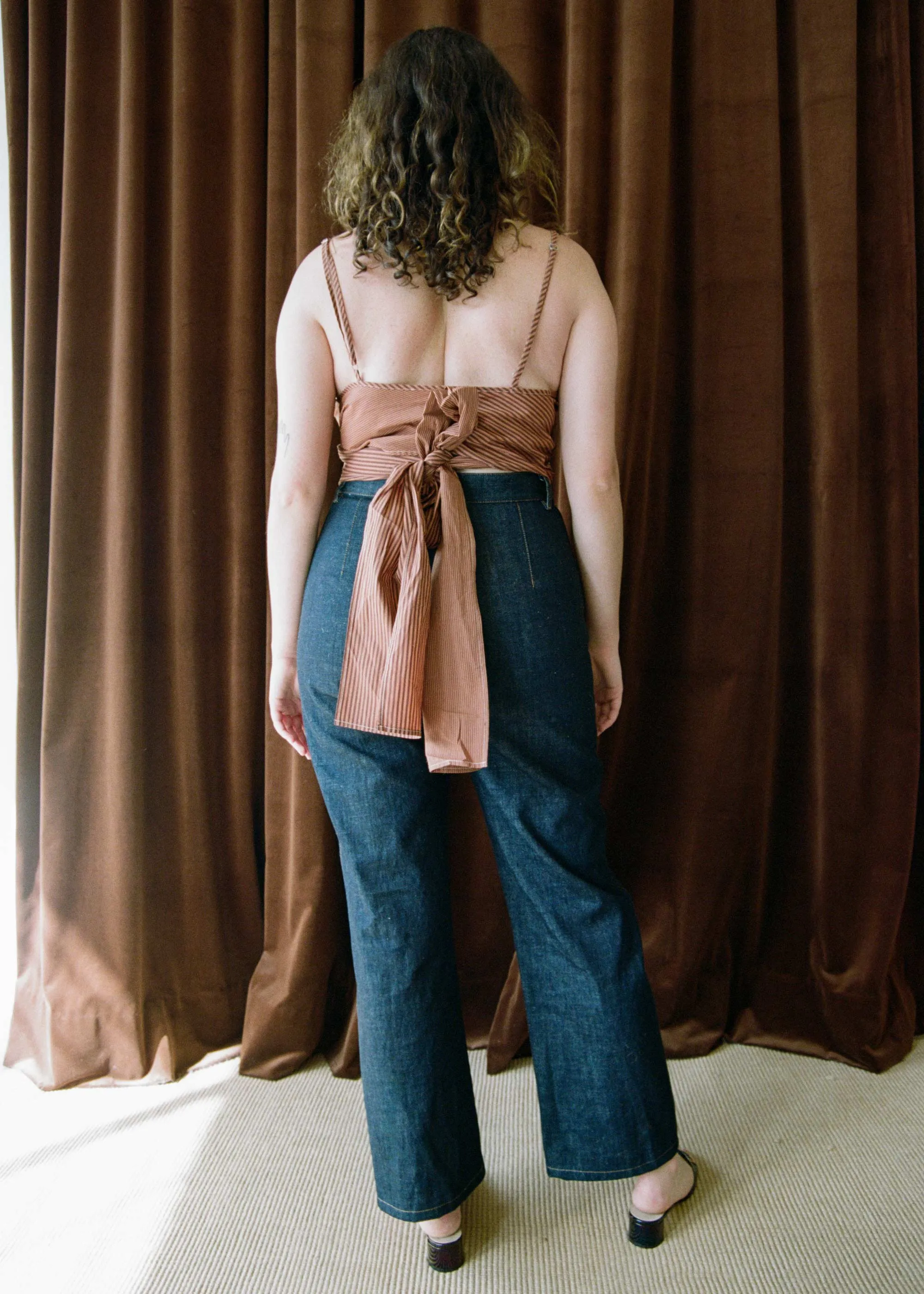 Dalton Wrap Top (Ginger Stripe) sold by Penny Sage product image thumbnail 3