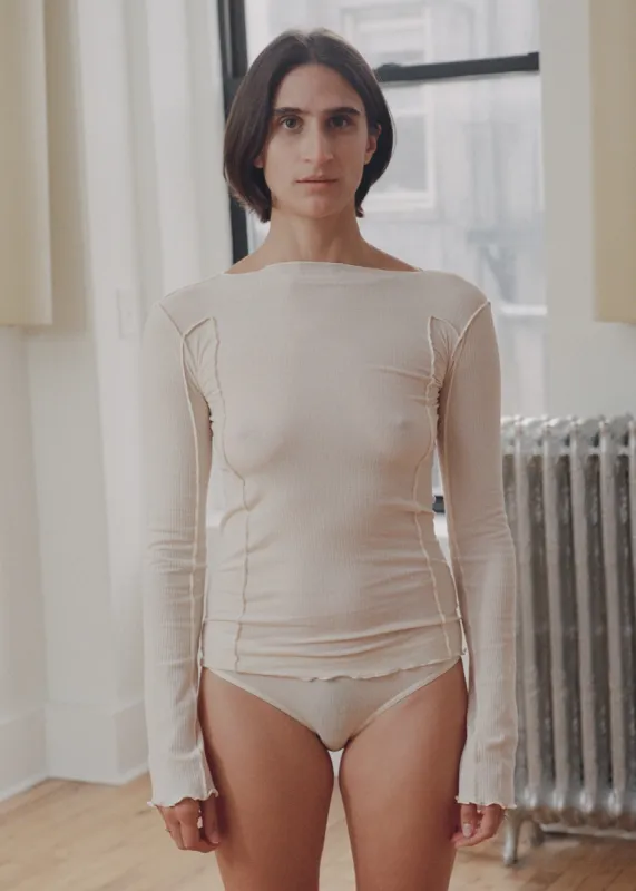 Baserange Omato Long Sleeve (Off White) sold by Penny Sage