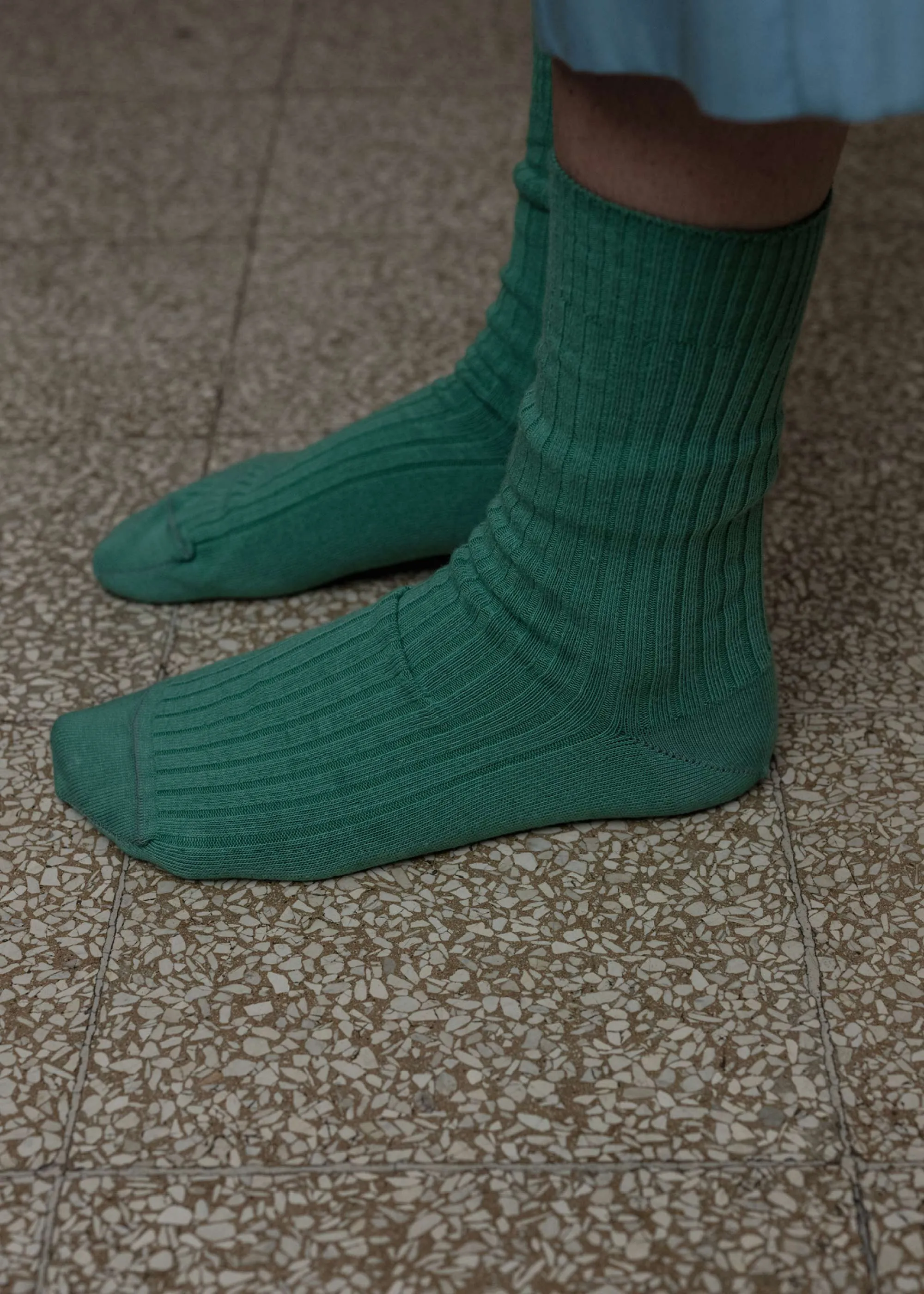 Baserange Rib Overankle Socks (Pim Green) sold by Penny Sage product image thumbnail 3
