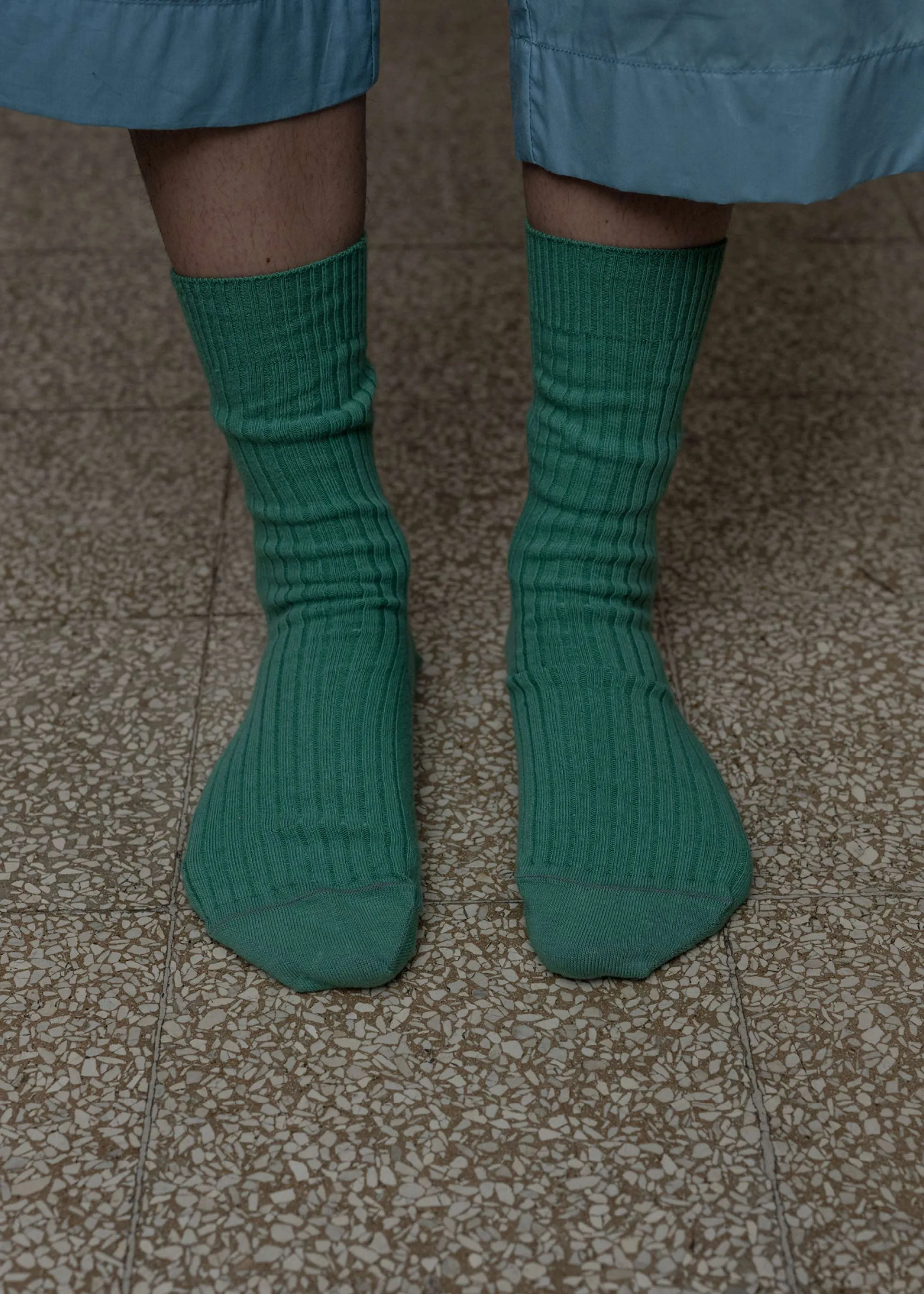Baserange Rib Overankle Socks (Pim Green) sold by Penny Sage product image thumbnail 2