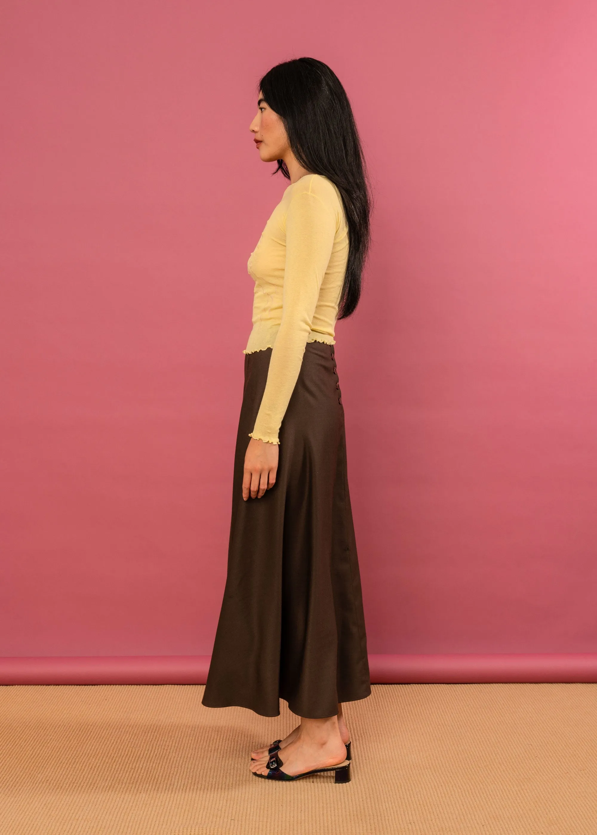 Frances Skirt (Chocolate) sold by Penny Sage product image thumbnail 5