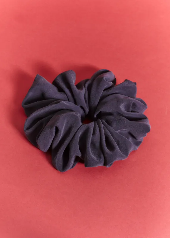 Silk Scrunchie (Charcoal) sold by Penny Sage