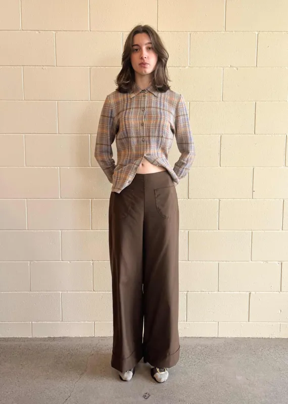 Saudade Trouser Chocolate (Second) sold by Penny Sage