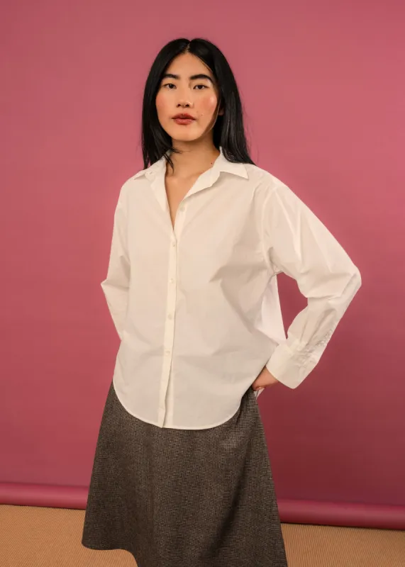 Maryse Shirt (Ivory Poplin) sold by Penny Sage