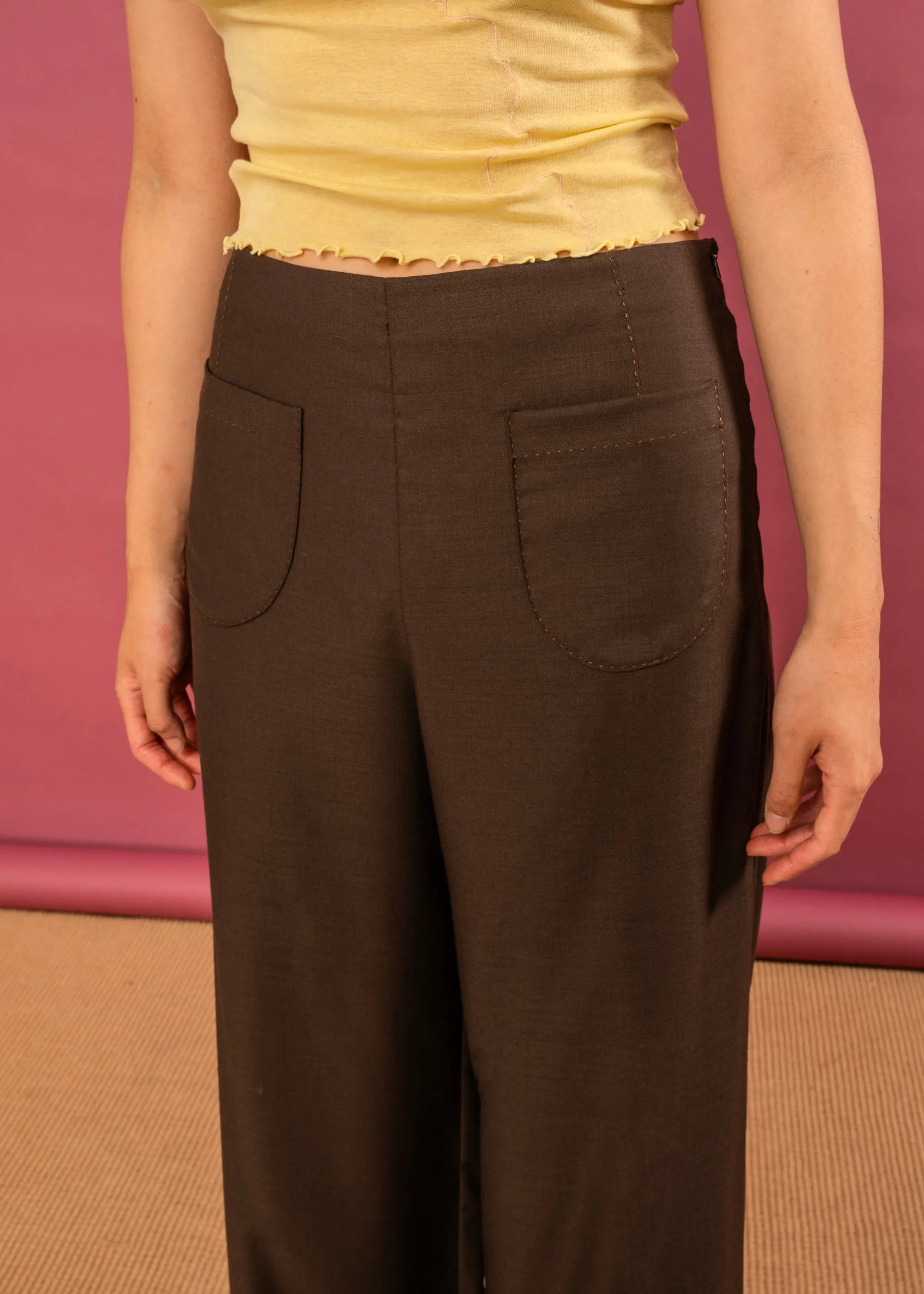 Saudade Trouser (Chocolate) sold by Penny Sage product image thumbnail 2