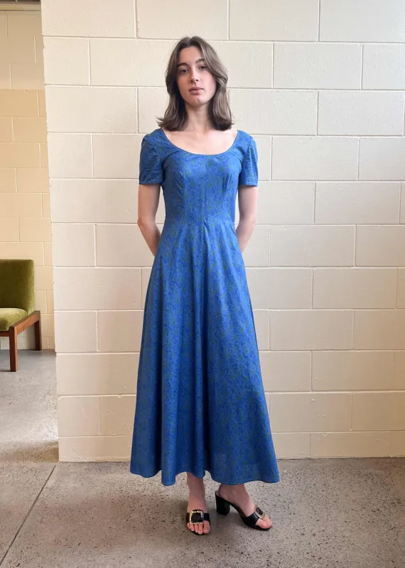 Margot Dress Blue Liberty (Sample) sold by Penny Sage