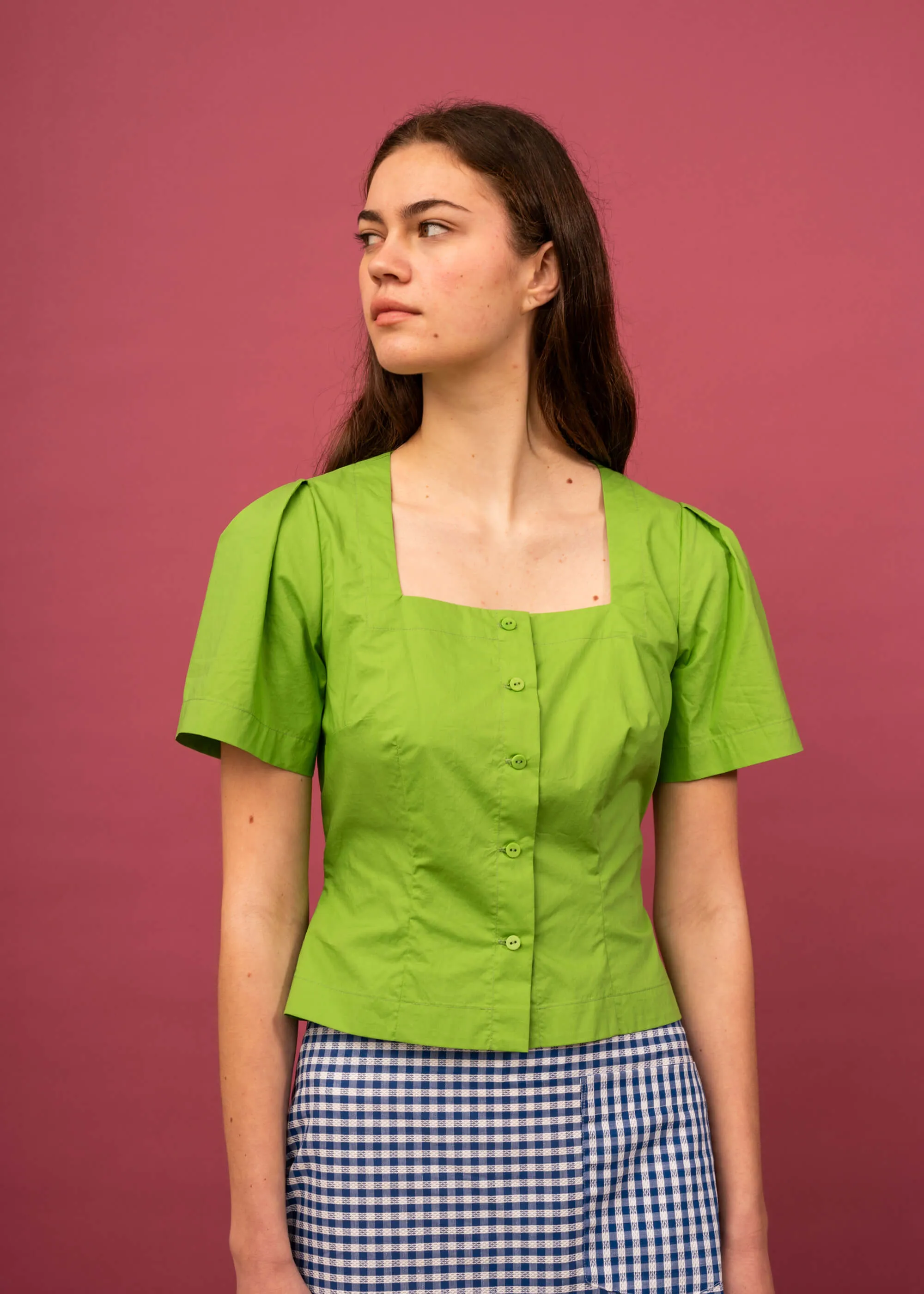 Summer Lara Shirt (Kiwifruit) sold by Penny Sage