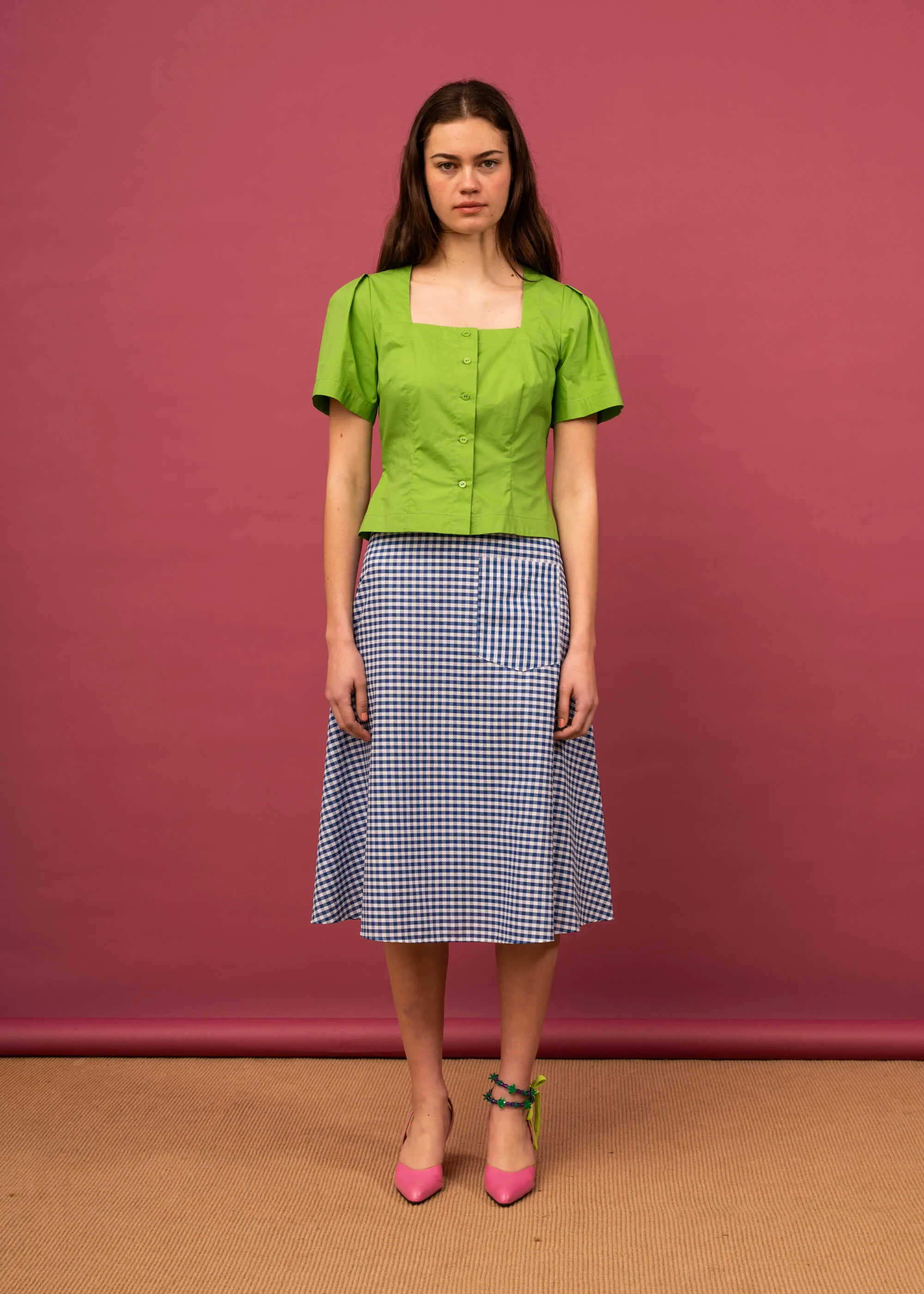 Summer Lara Shirt (Kiwifruit) sold by Penny Sage product image thumbnail 5