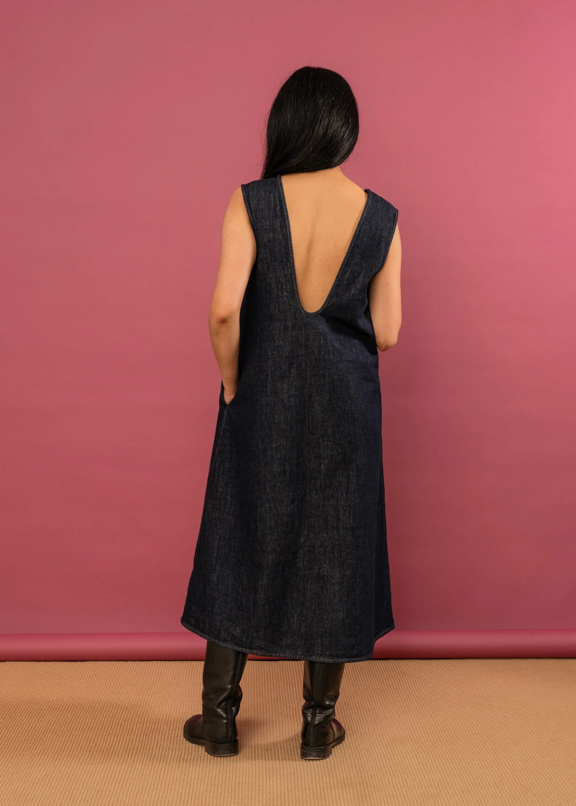 Lyrical Dress (Indigo Denim) sold by Penny Sage product image thumbnail 4