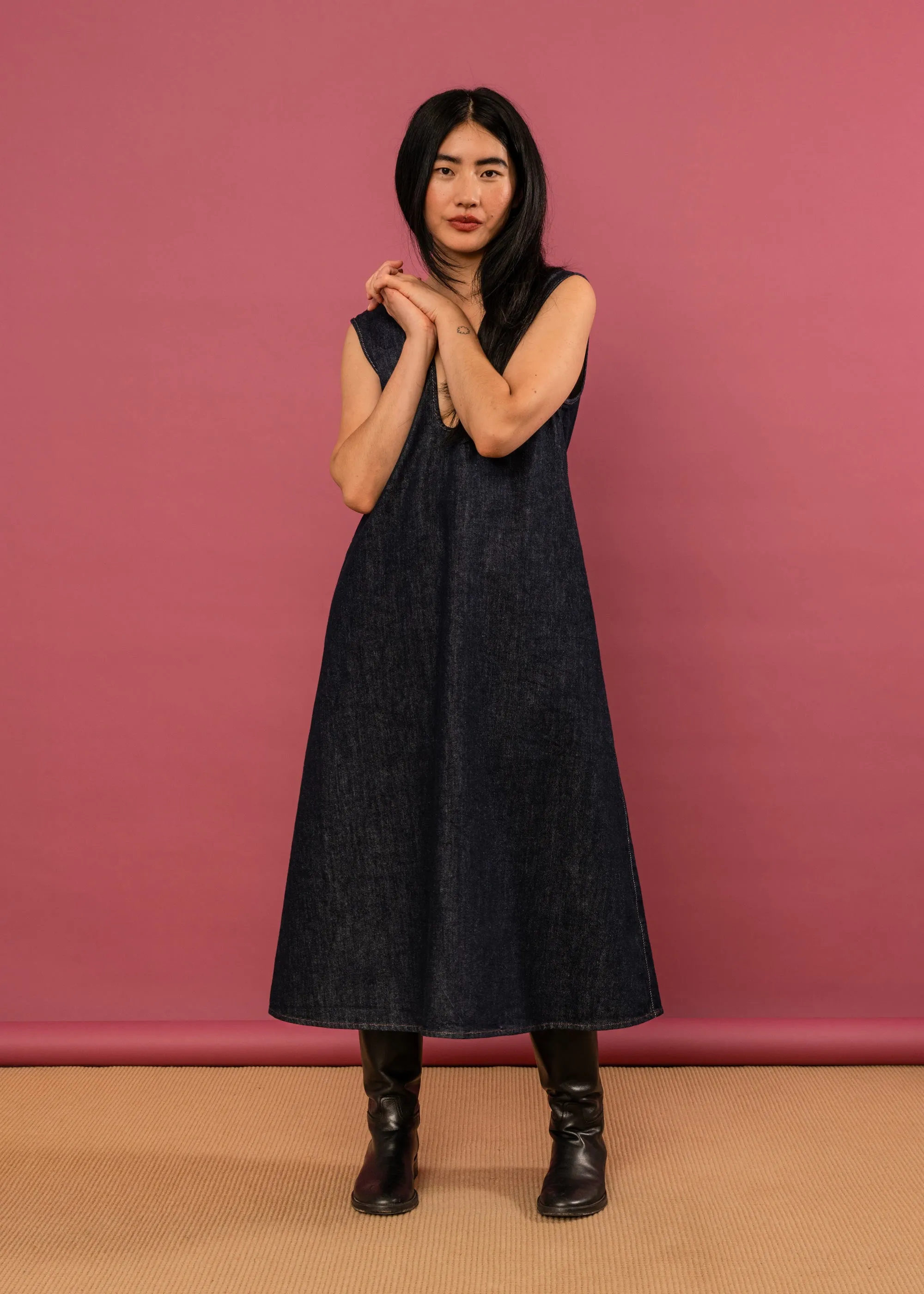 Lyrical Dress (Indigo Denim) sold by Penny Sage product image thumbnail 2