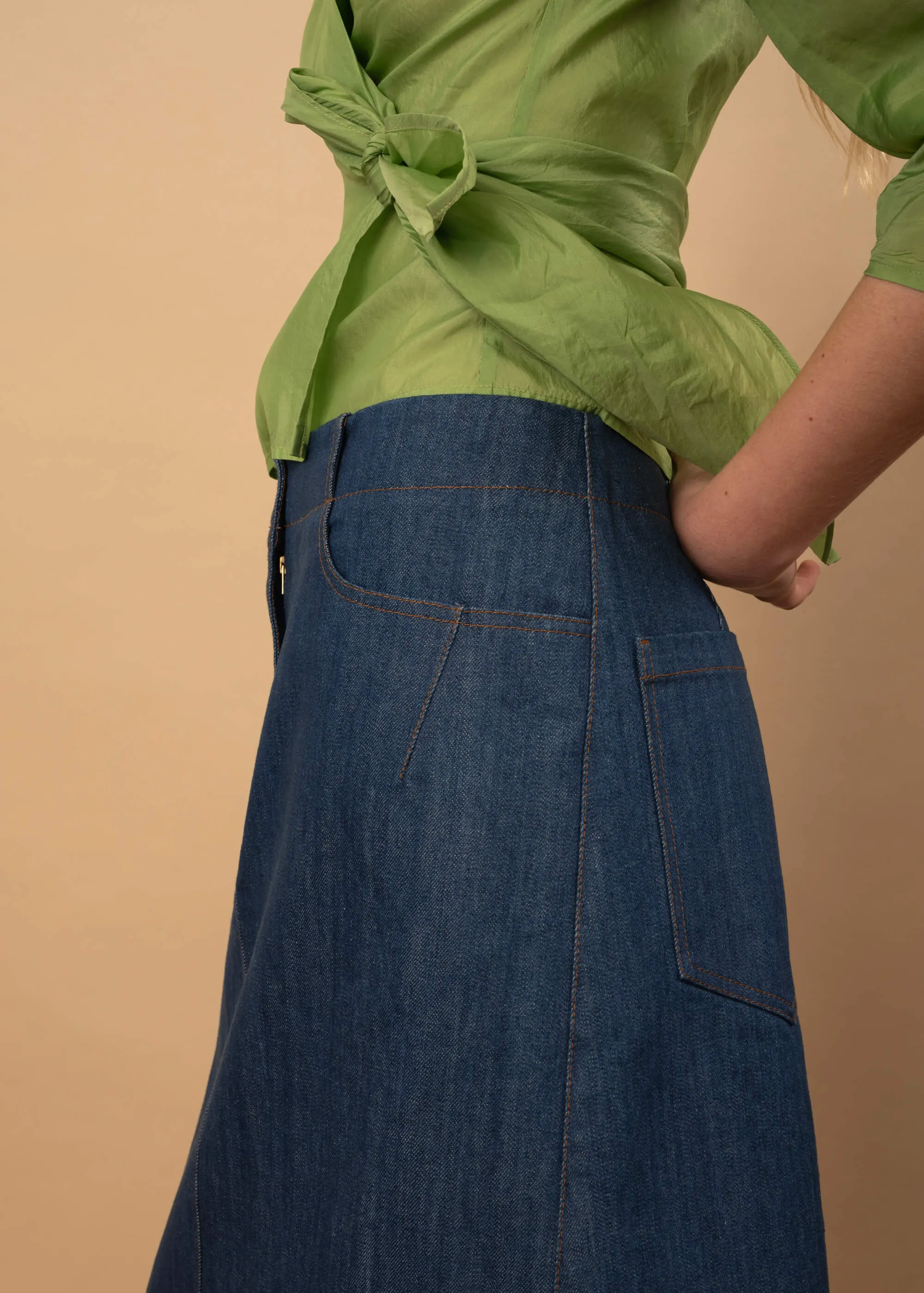 Tom Skirt (Blue Denim) sold by Penny Sage product image thumbnail 4