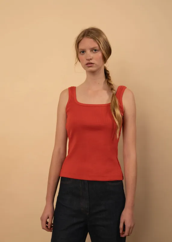 Leta Singlet (Watermelon) sold by Penny Sage