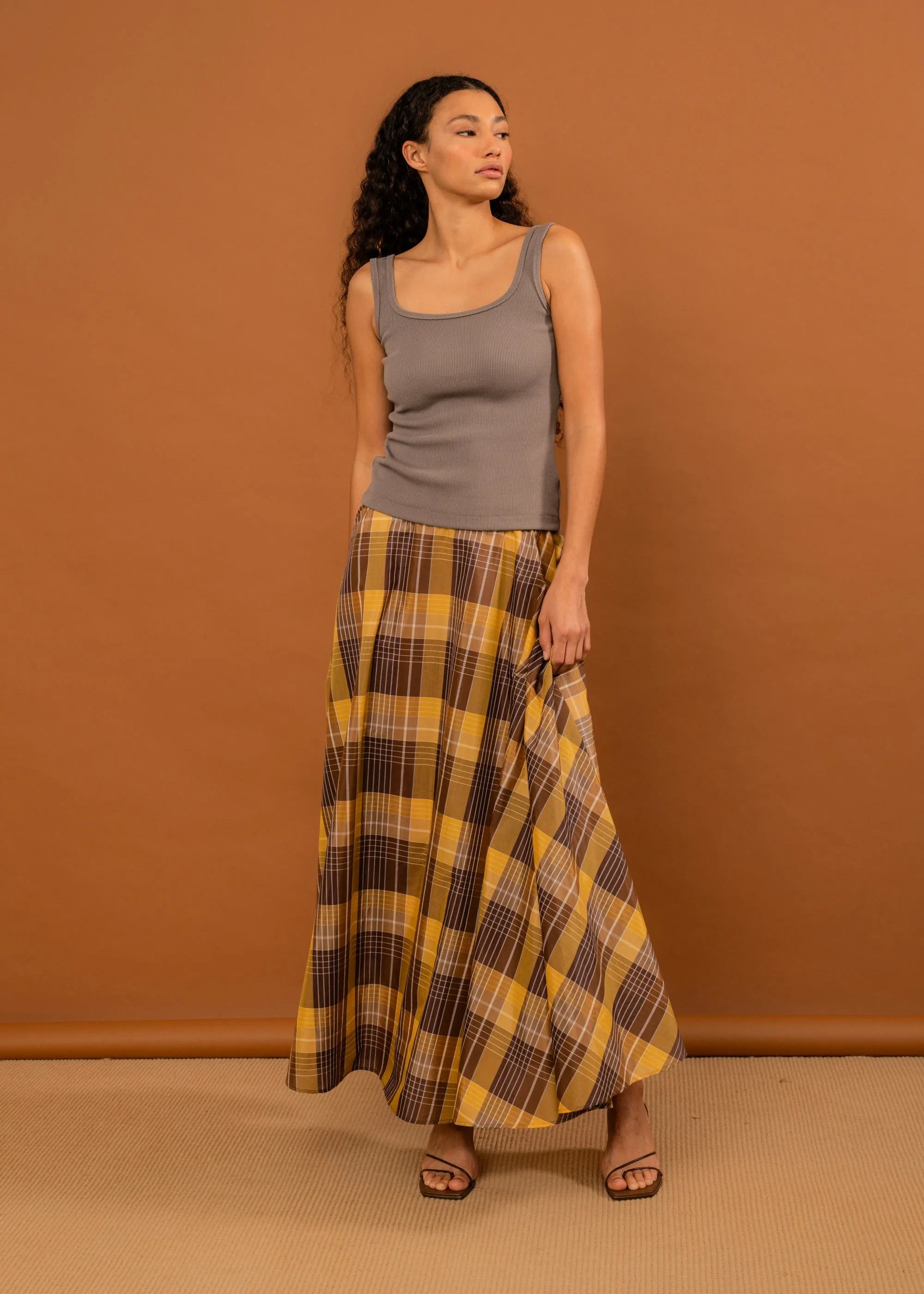 Suni Skirt (Honey Tartan) sold by Penny Sage product image thumbnail 3