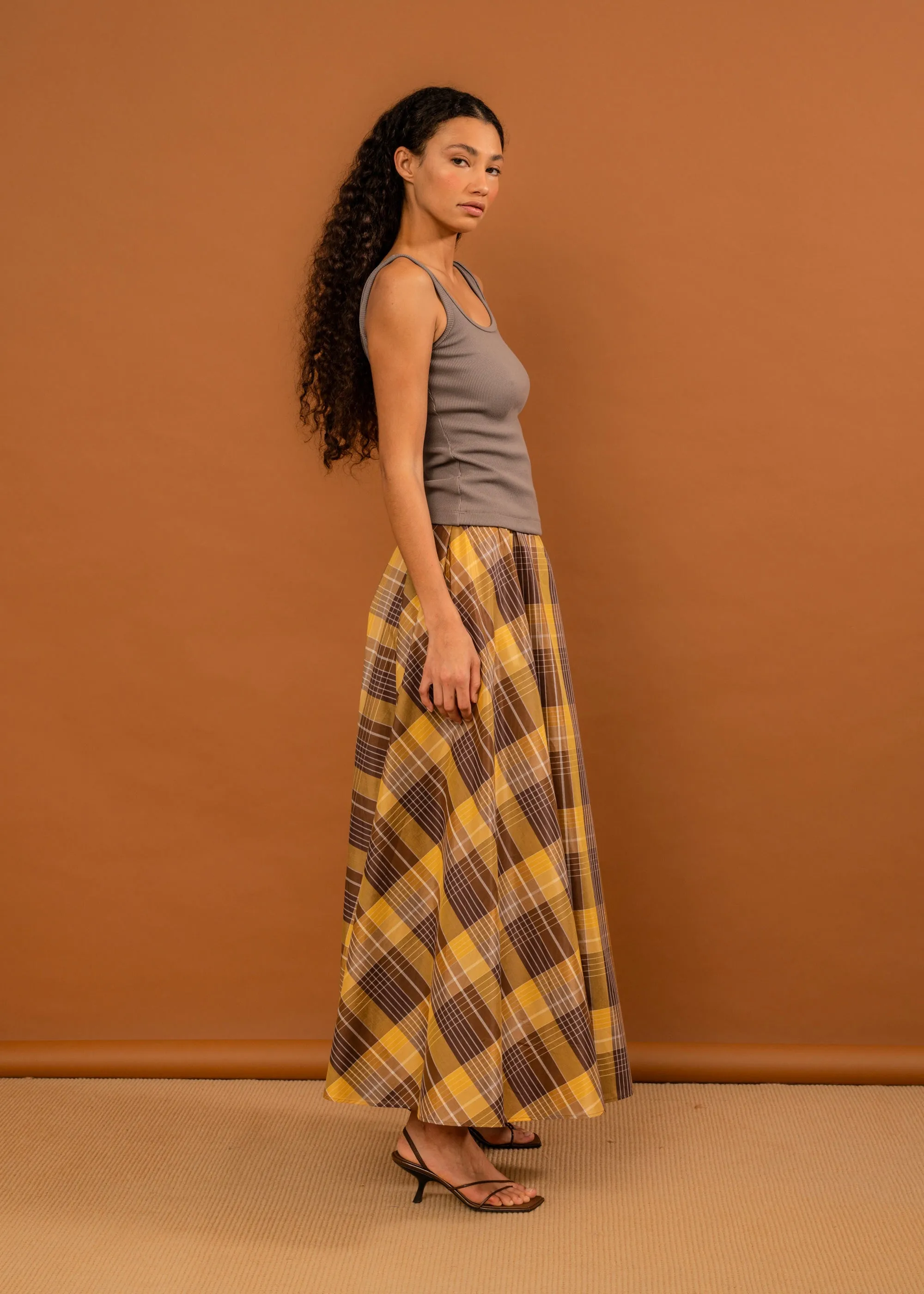 Suni Skirt (Honey Tartan) sold by Penny Sage product image thumbnail 4