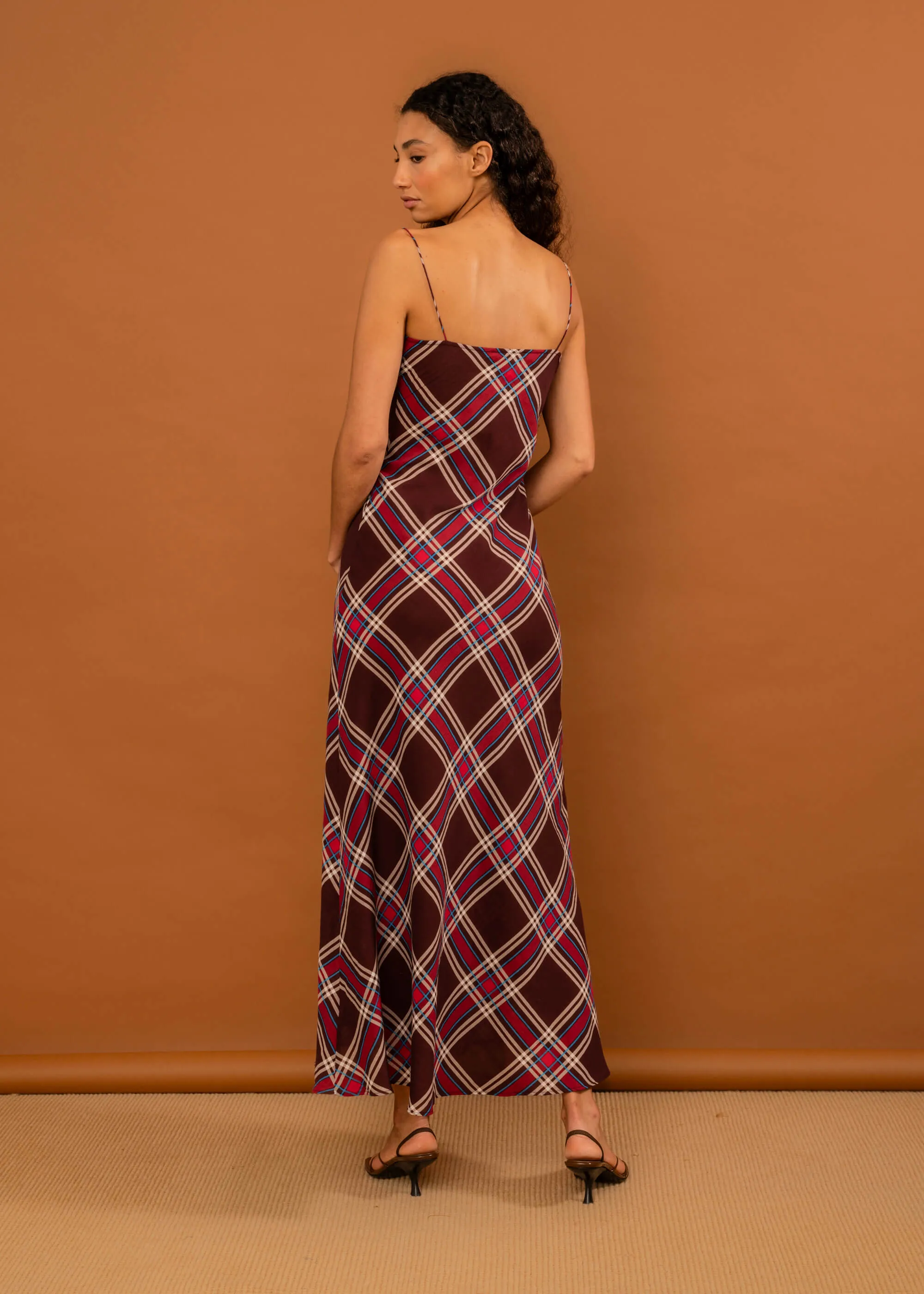Valentine Dress (Plum Tartan) sold by Penny Sage product image thumbnail 5