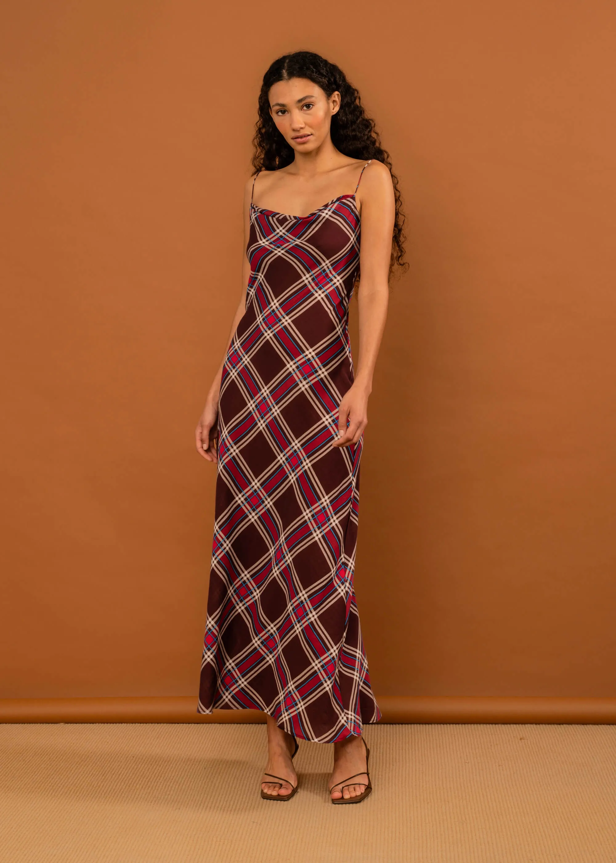 Valentine Dress (Plum Tartan) sold by Penny Sage