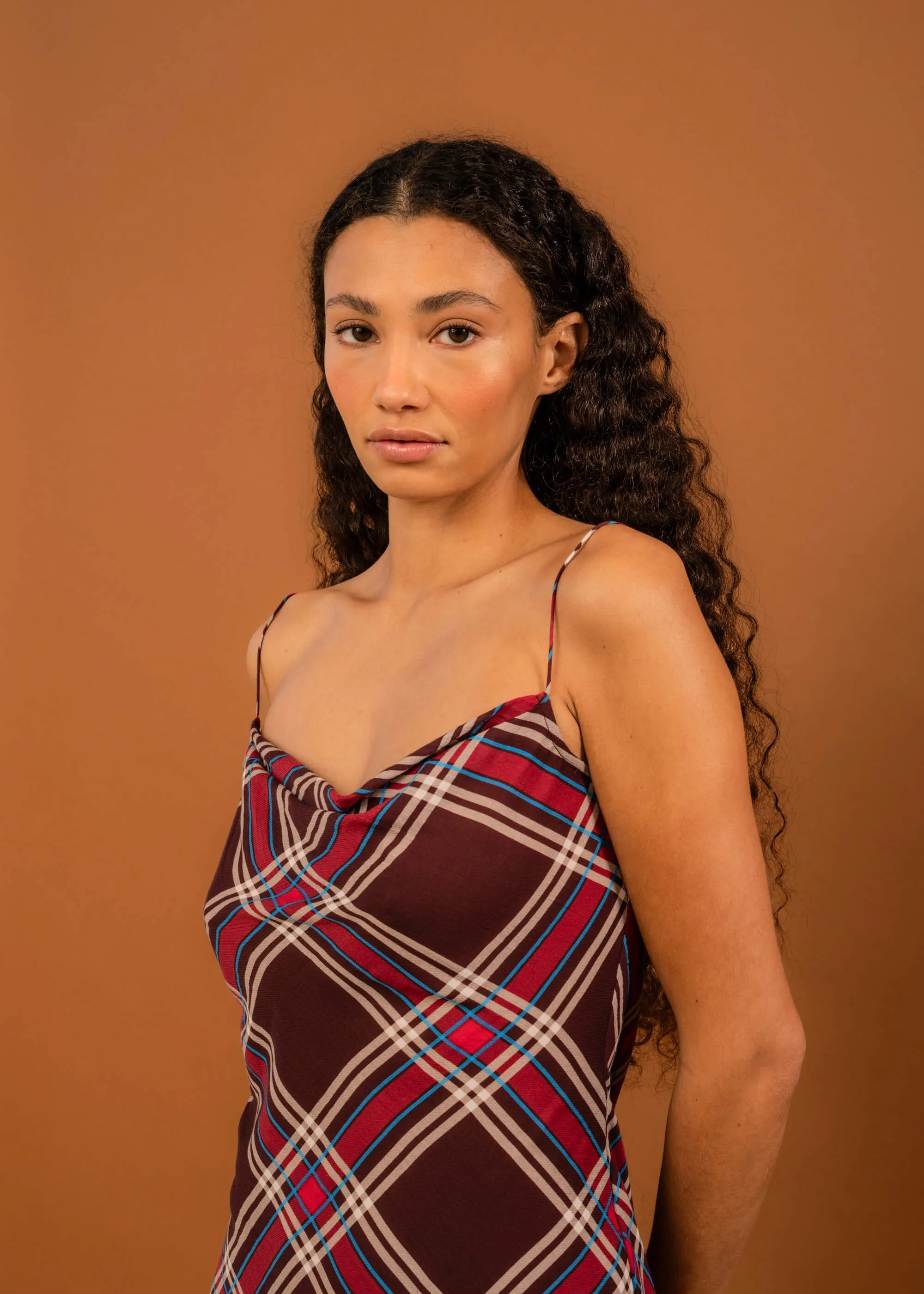 Valentine Dress (Plum Tartan) sold by Penny Sage product image thumbnail 2