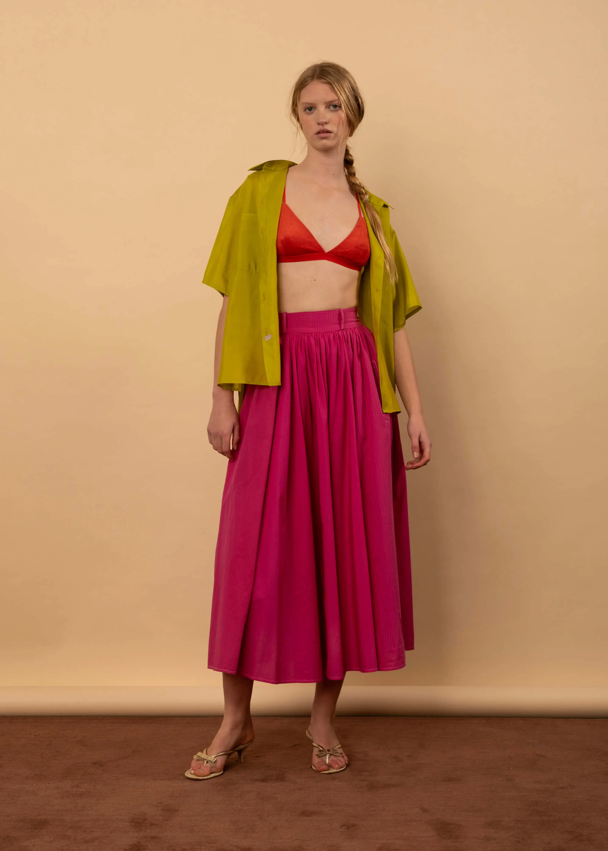 Dalton Skirt (Dragonfruit) sold by Penny Sage