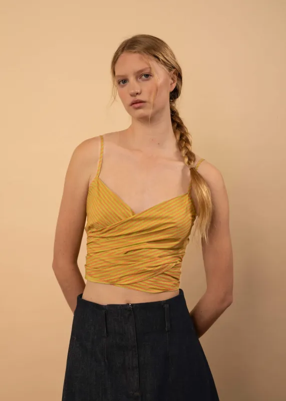 Dalton Wrap Top (Sour Stripe) sold by Penny Sage