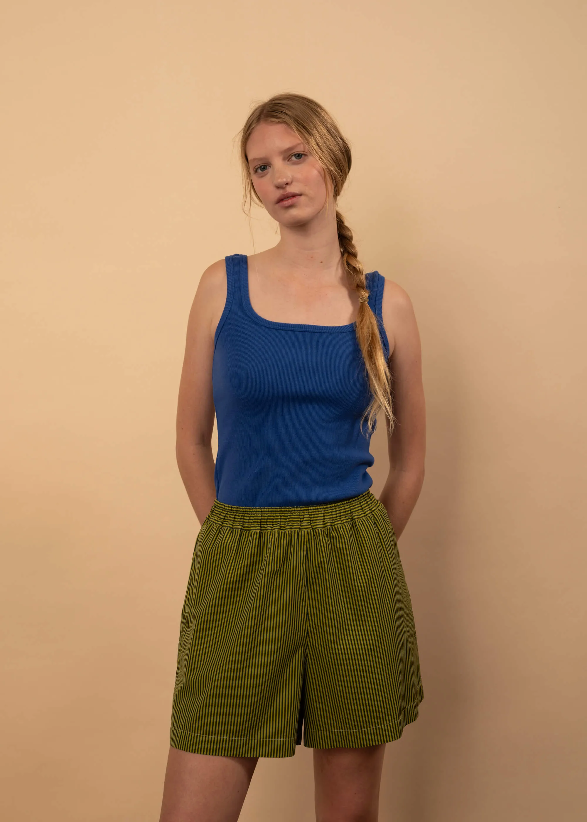 Beachy Shorts (Caperberry Stripe) sold by Penny Sage