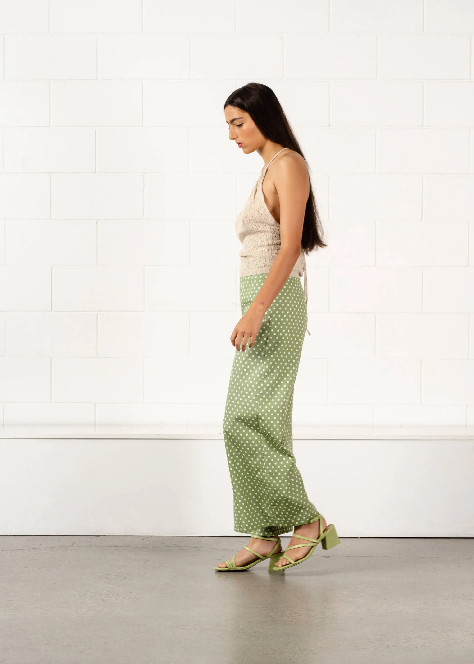 Flaneur Trouser (Sage Polka Dot) sold by Penny Sage product image thumbnail 3