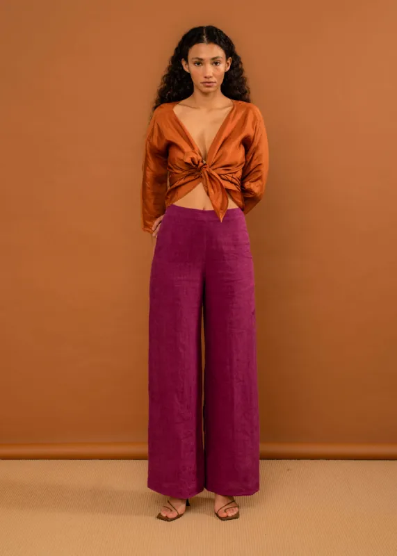 Holiday Trouser (Magenta) sold by Penny Sage