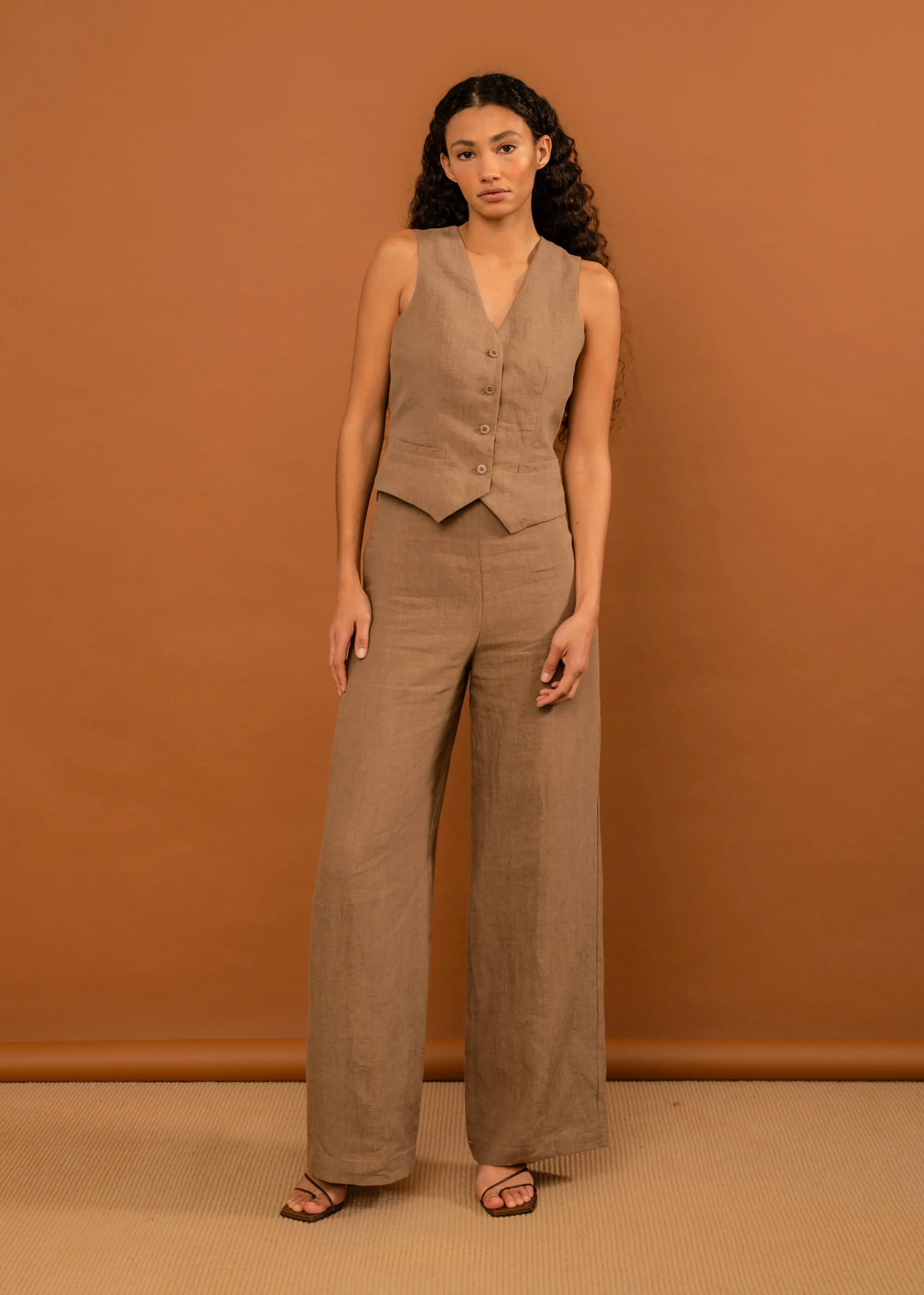 Holiday Trouser (Biscuit) sold by Penny Sage