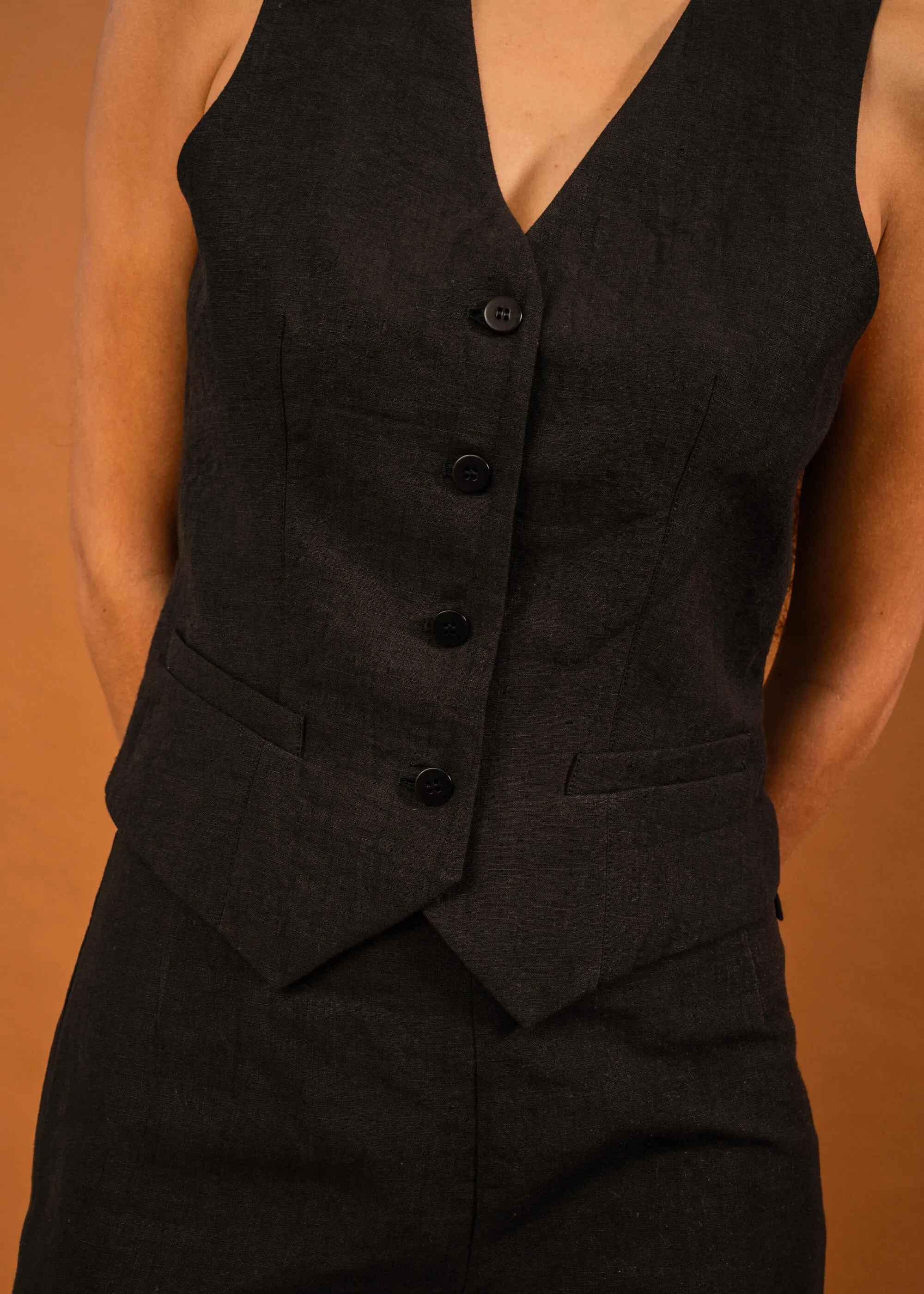 Marnie Waistcoat (Black) sold by Penny Sage product image thumbnail 4