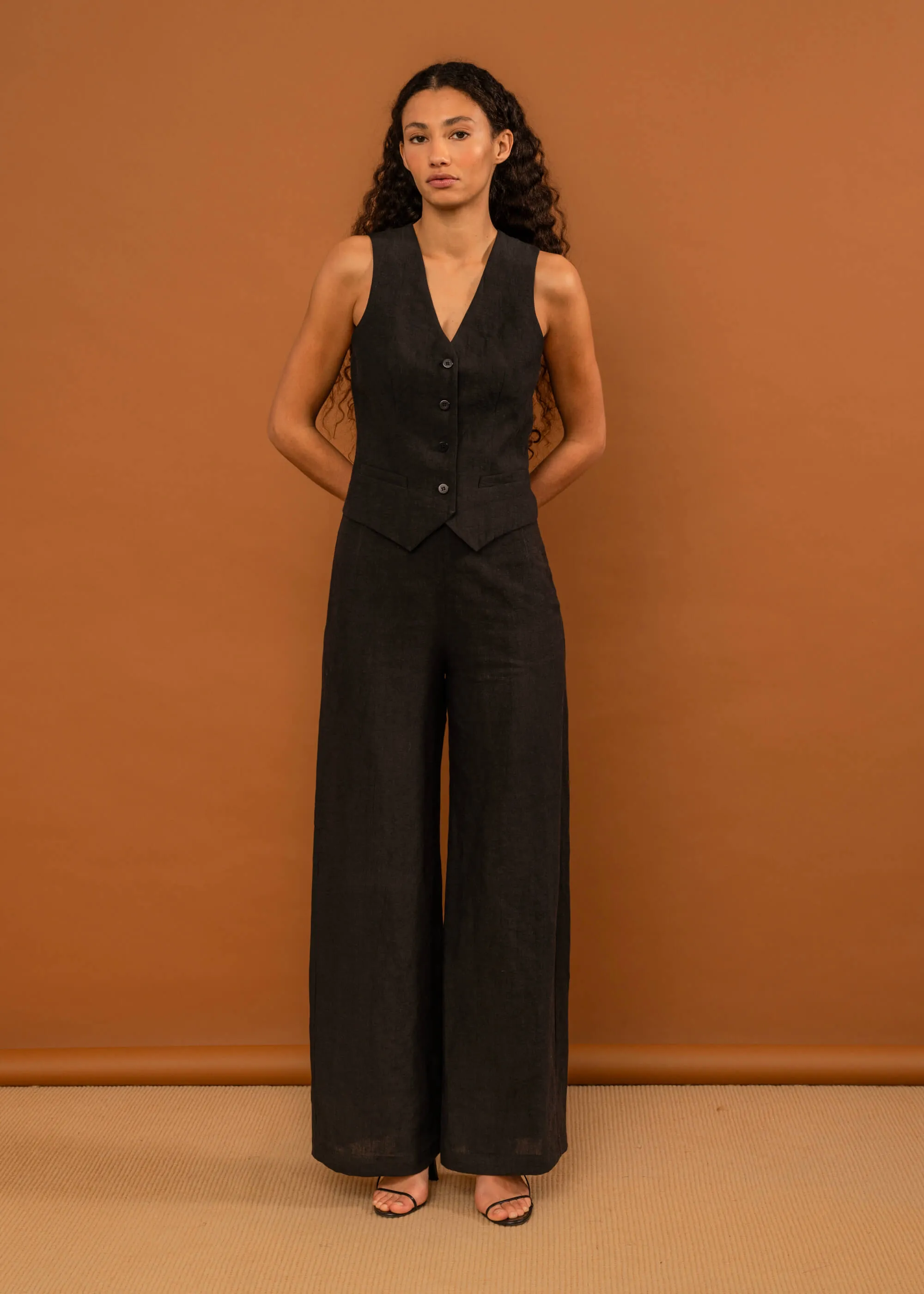 Marnie Waistcoat (Black) sold by Penny Sage product image thumbnail 2