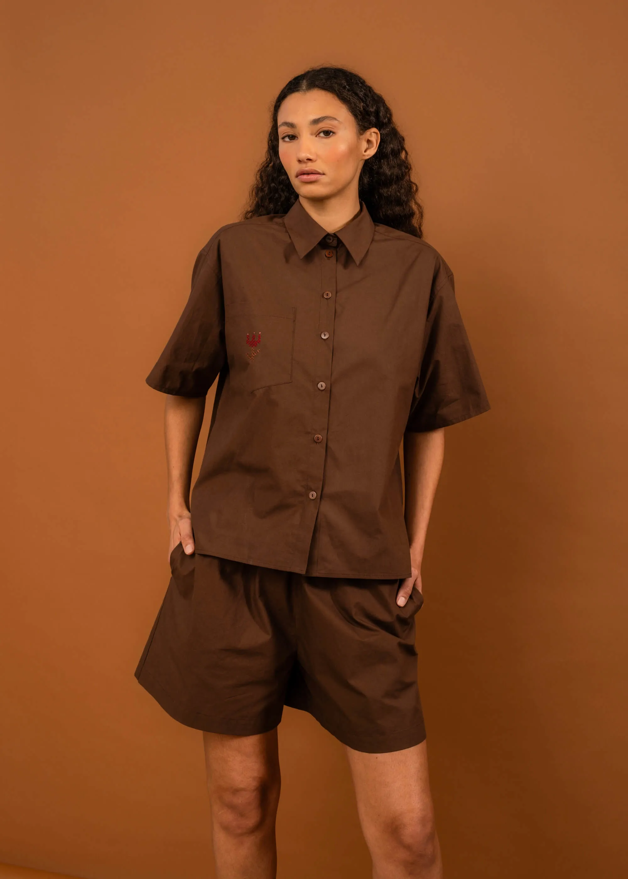 Coastal Shirt (Chocolate) sold by Penny Sage