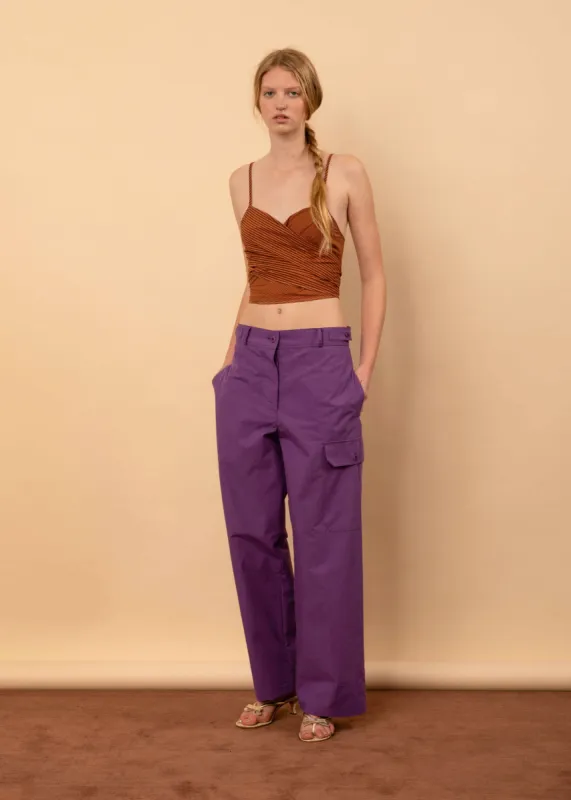 Leila Trouser (Grape) sold by Penny Sage