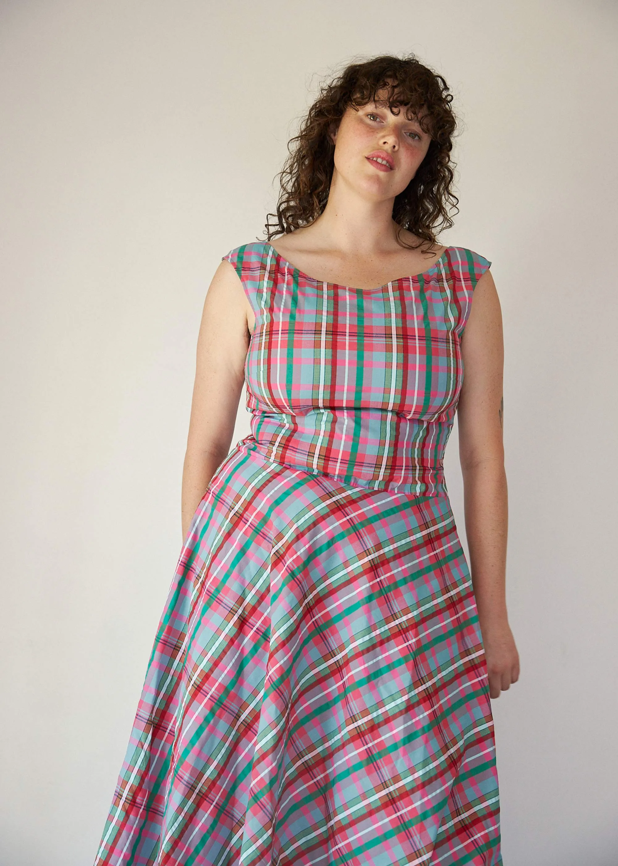Cleo Dress (Gelato Tartan) sold by Penny Sage product image thumbnail 2