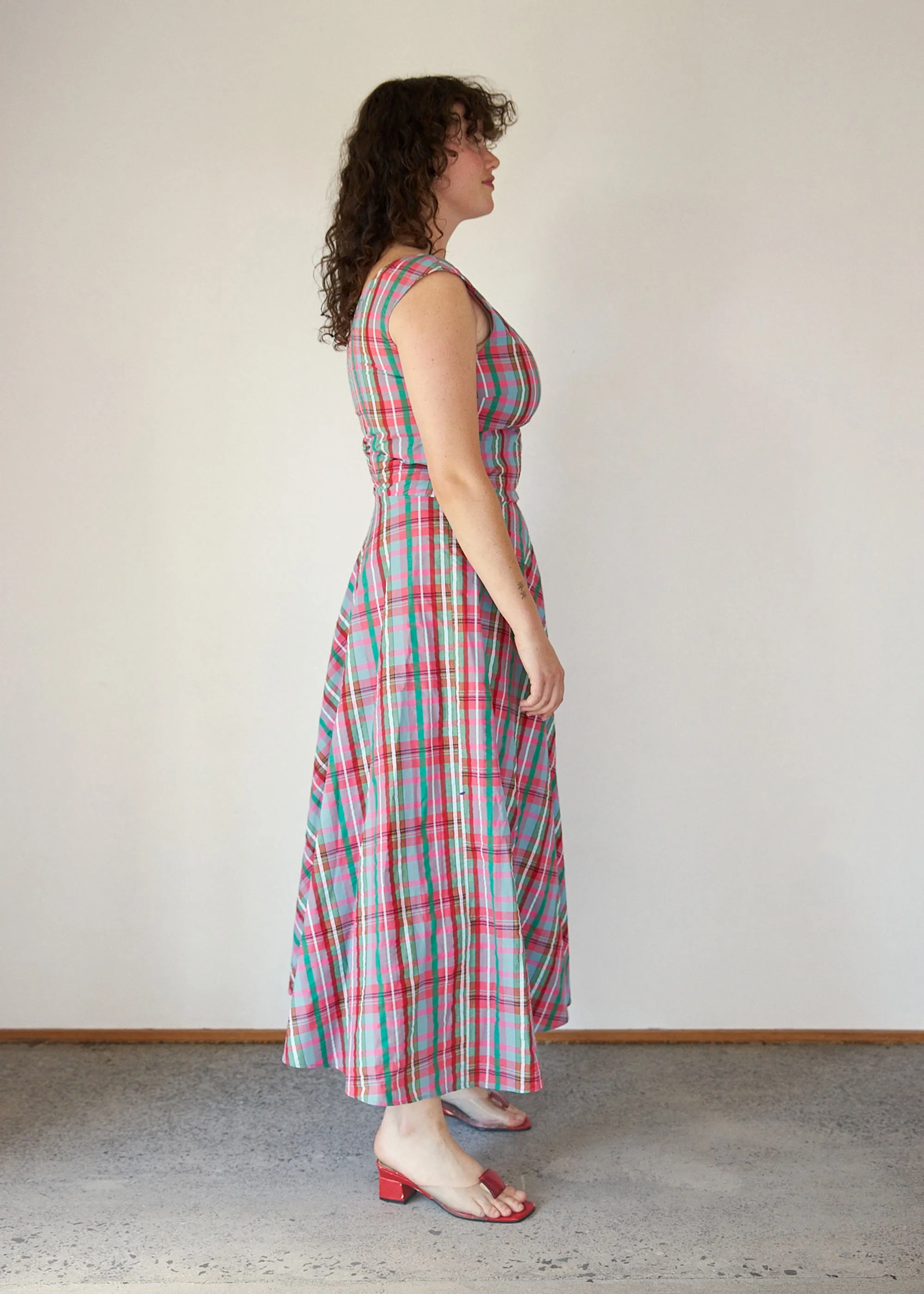 Cleo Dress (Gelato Tartan) sold by Penny Sage product image thumbnail 3
