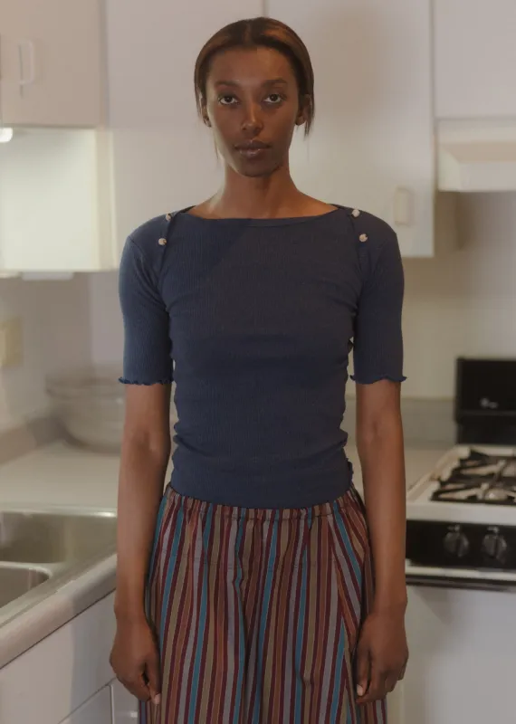 Baserange Disc Tee (Ampera Blue) sold by Penny Sage