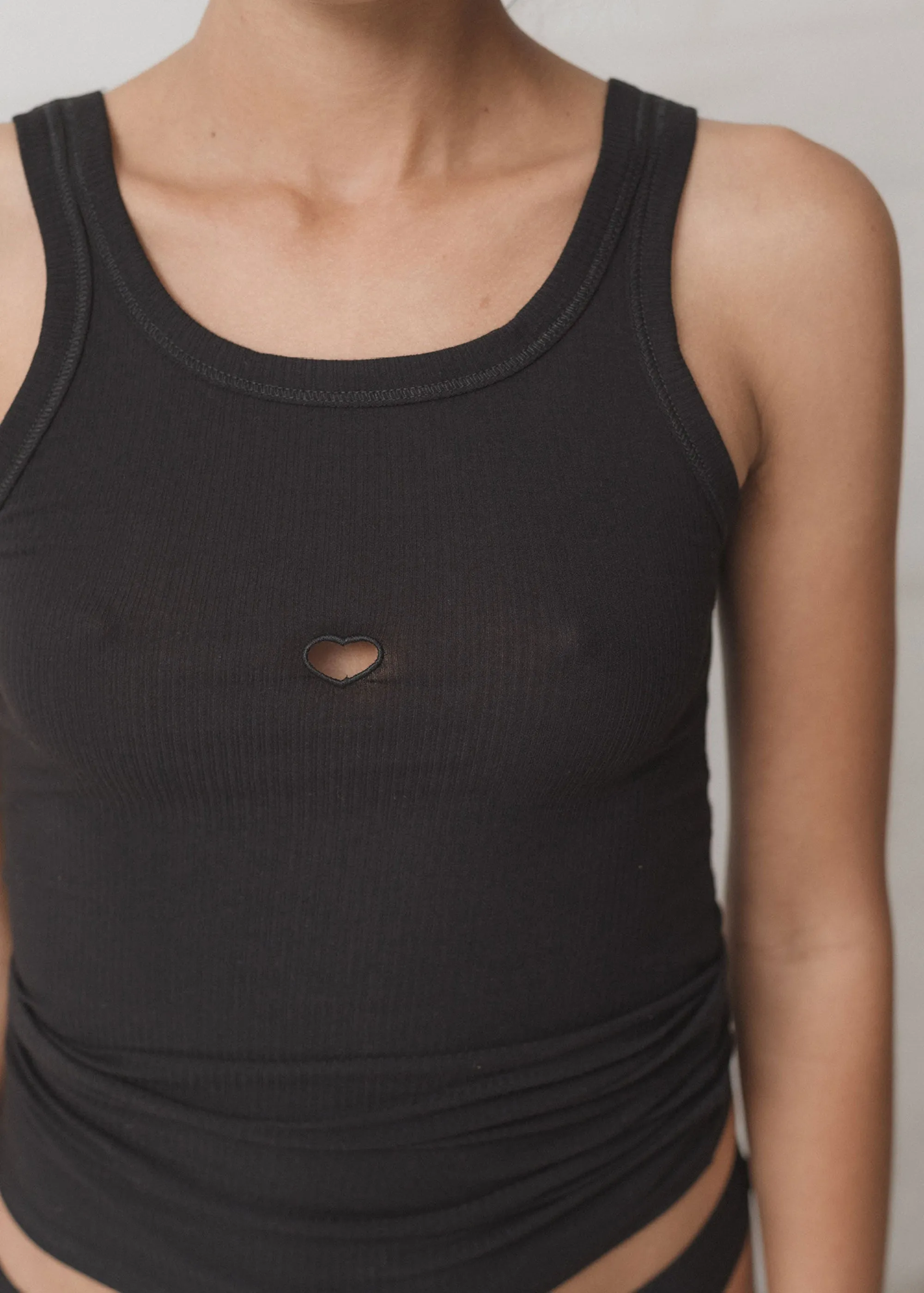 Baserange Heart Tank (Black) sold by Penny Sage product image thumbnail 2