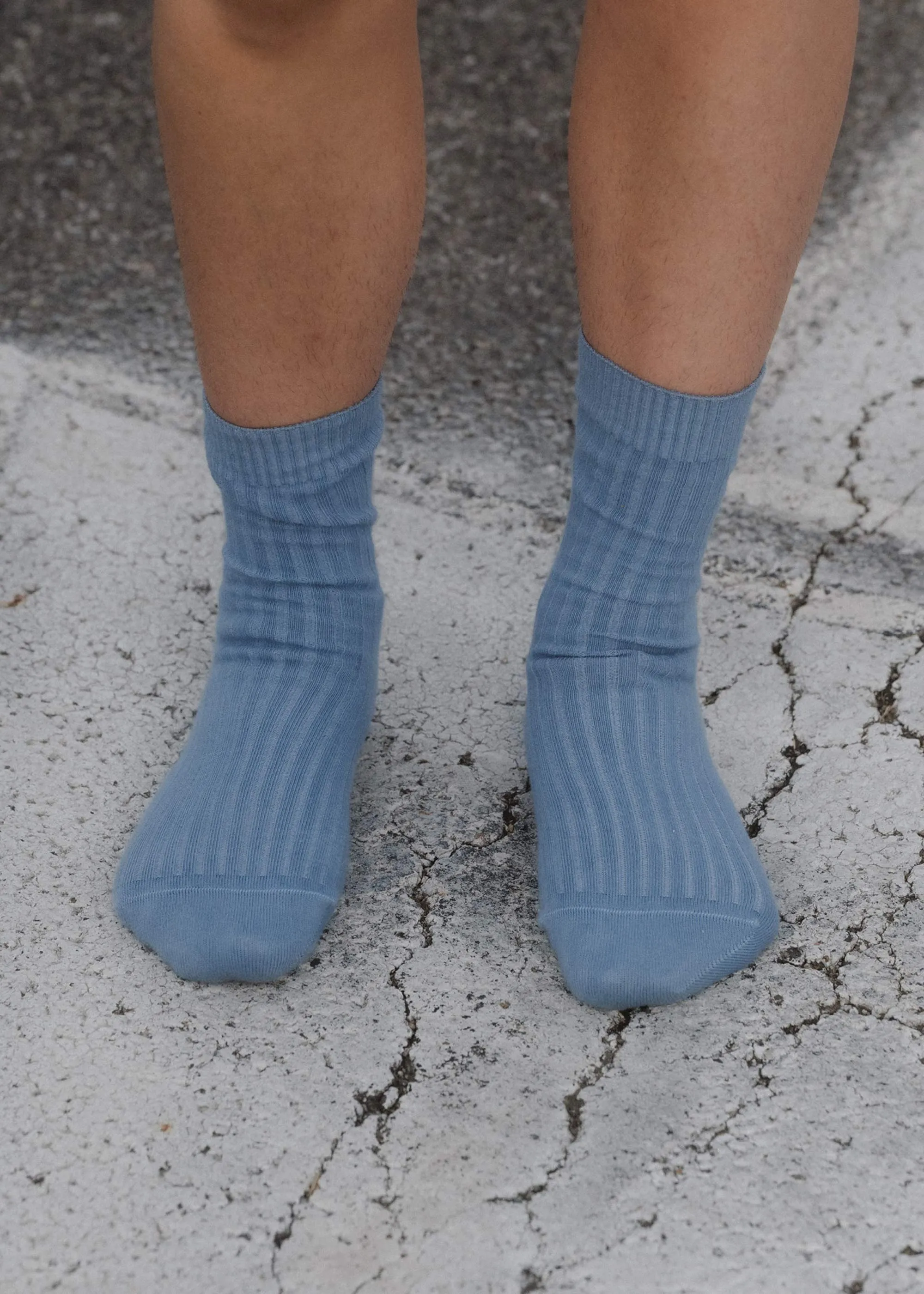 Baserange Overankle Socks (Helm Blue) sold by Penny Sage