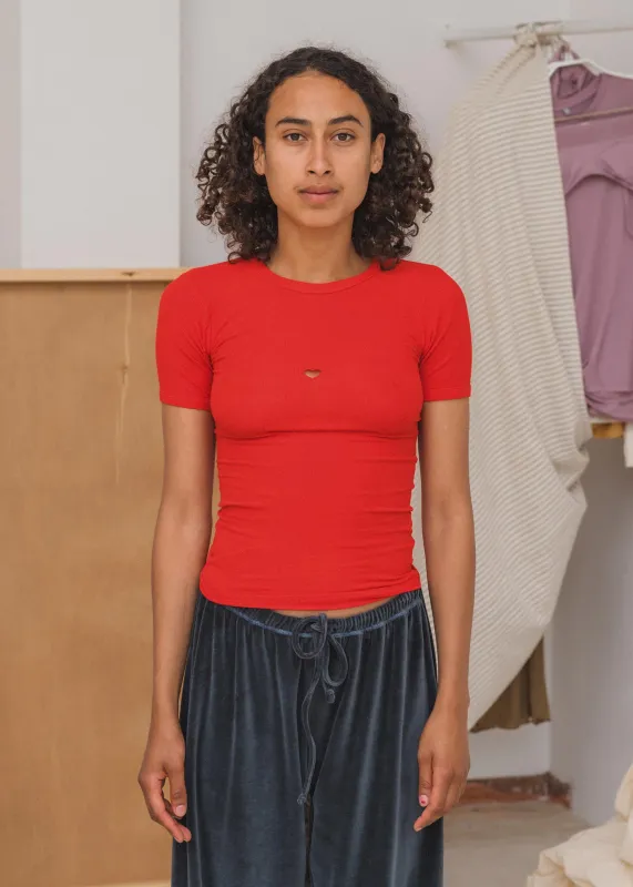 Baserange Heart Tee (My Red) sold by Penny Sage