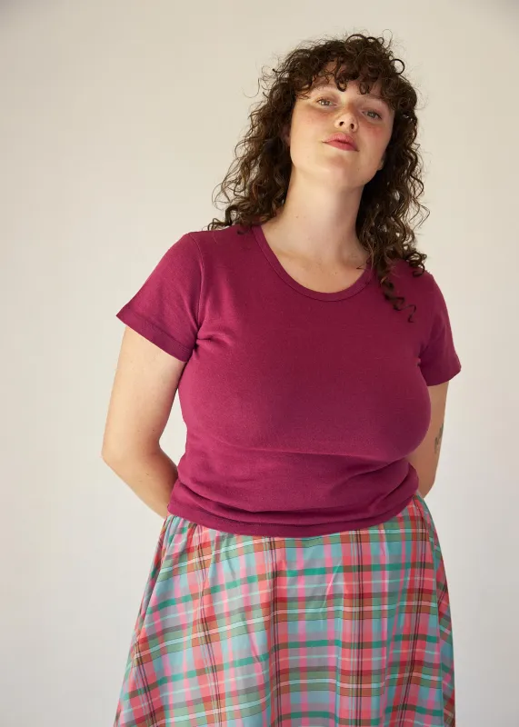 Buddy Mini Tee (Boysenberry) sold by Penny Sage