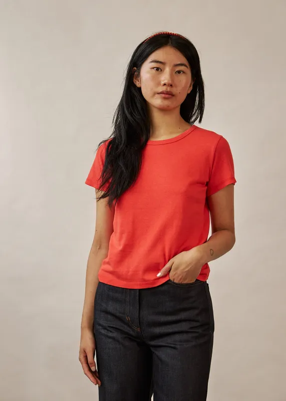 Buddy Mini Tee (Tomato) sold by Penny Sage