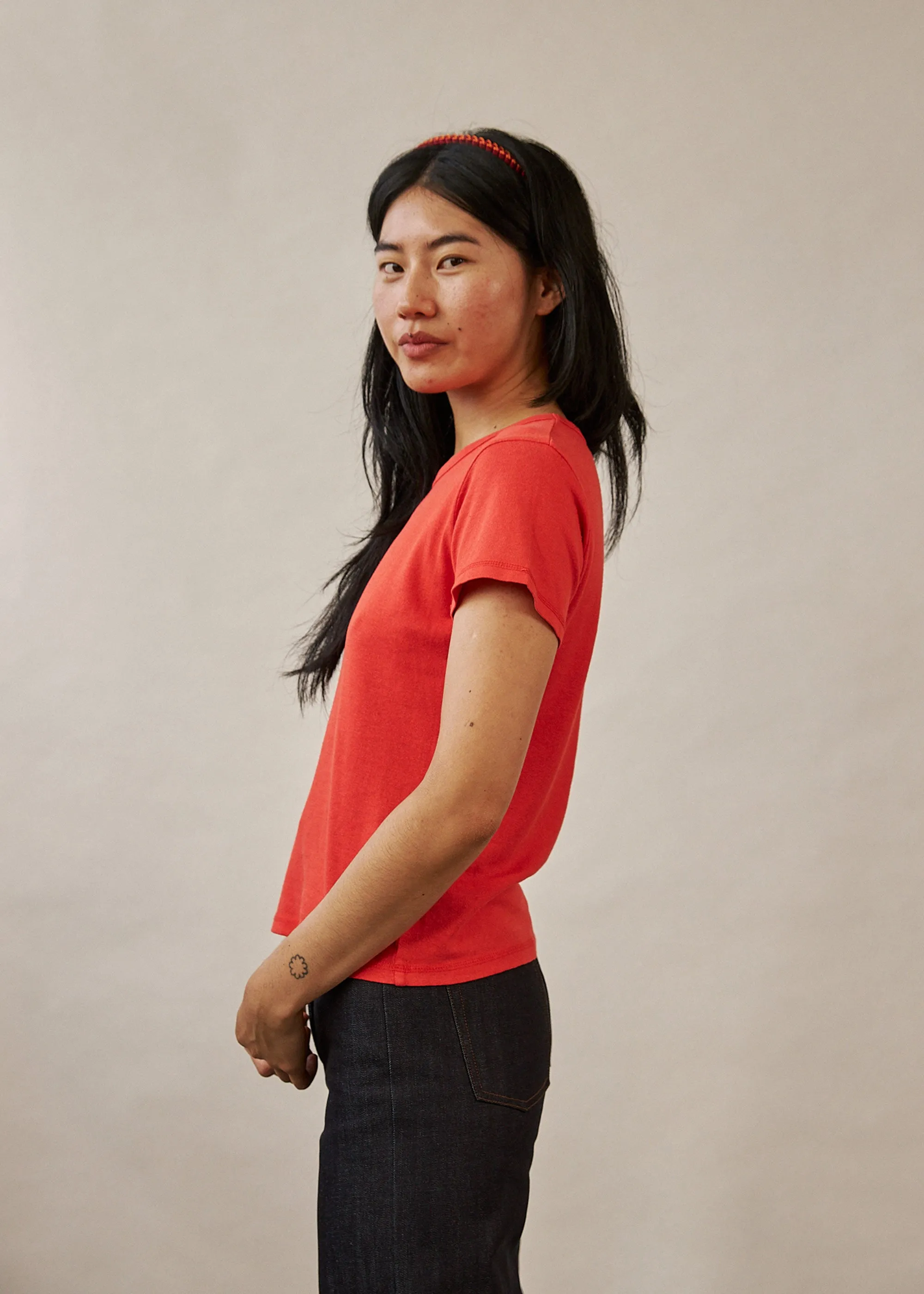 Buddy Mini Tee (Tomato) sold by Penny Sage product image thumbnail 4