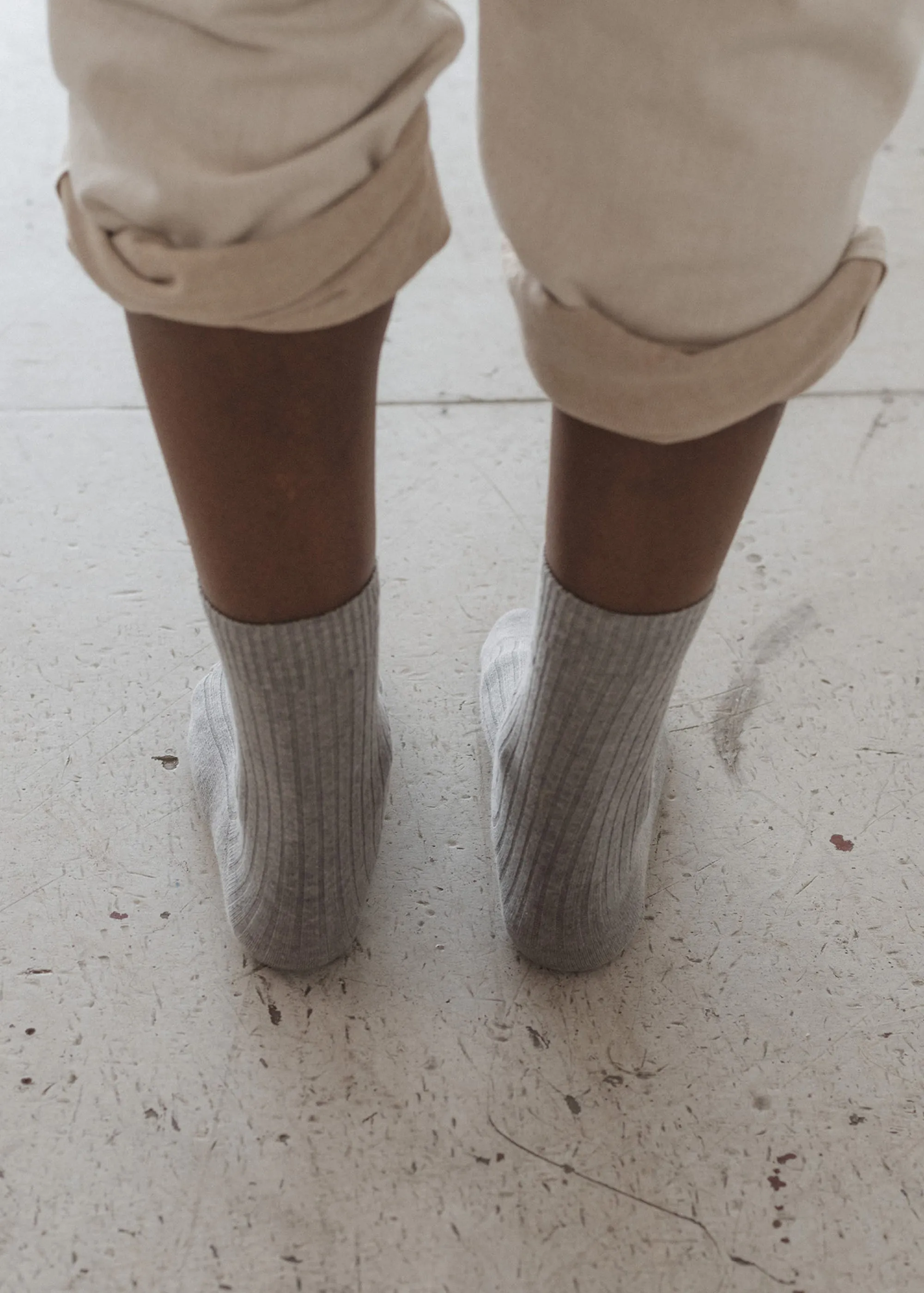 Baserange Overankle Socks (Grey Melange) sold by Penny Sage product image thumbnail 2