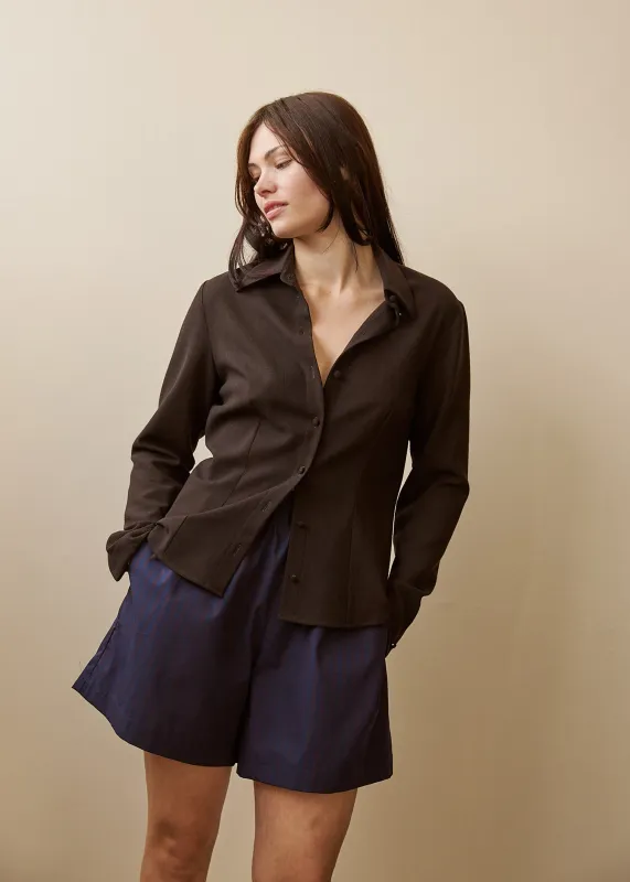 Ursula Shirt (Molasses) sold by Penny Sage