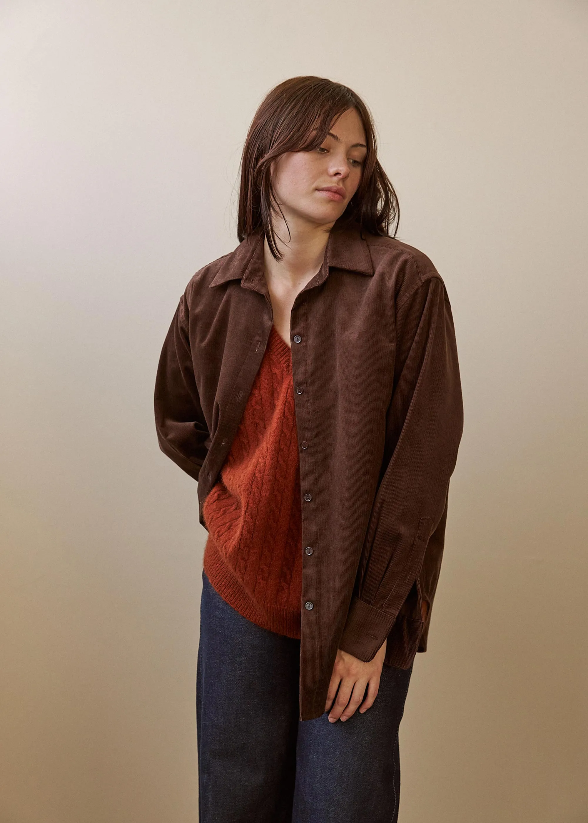 Maryse Shirt (Cocoa) sold by Penny Sage