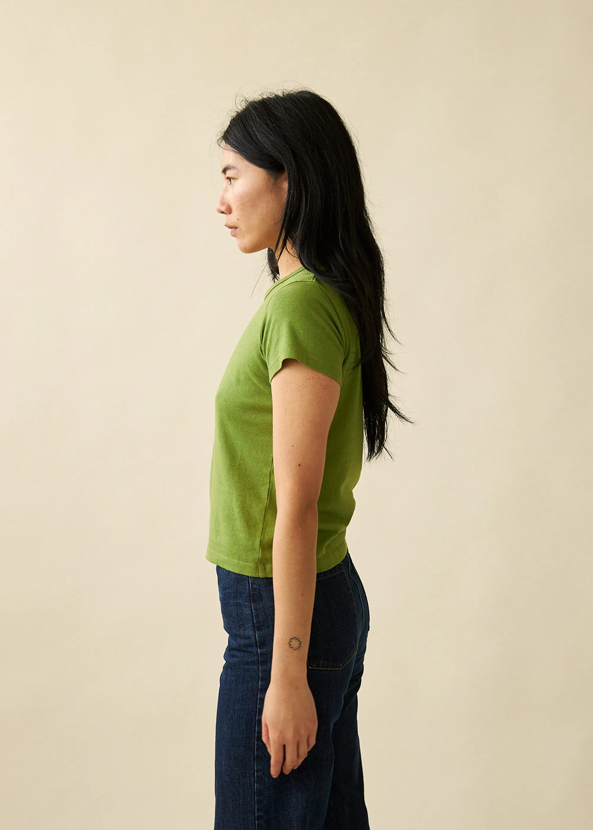 Buddy Mini Tee (Moss) sold by Penny Sage product image thumbnail 3
