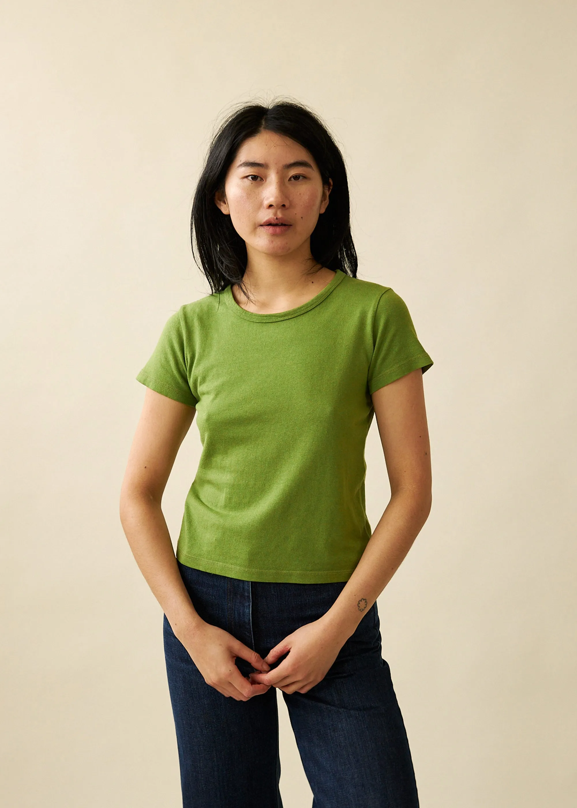 Buddy Mini Tee (Moss) sold by Penny Sage product image thumbnail 2