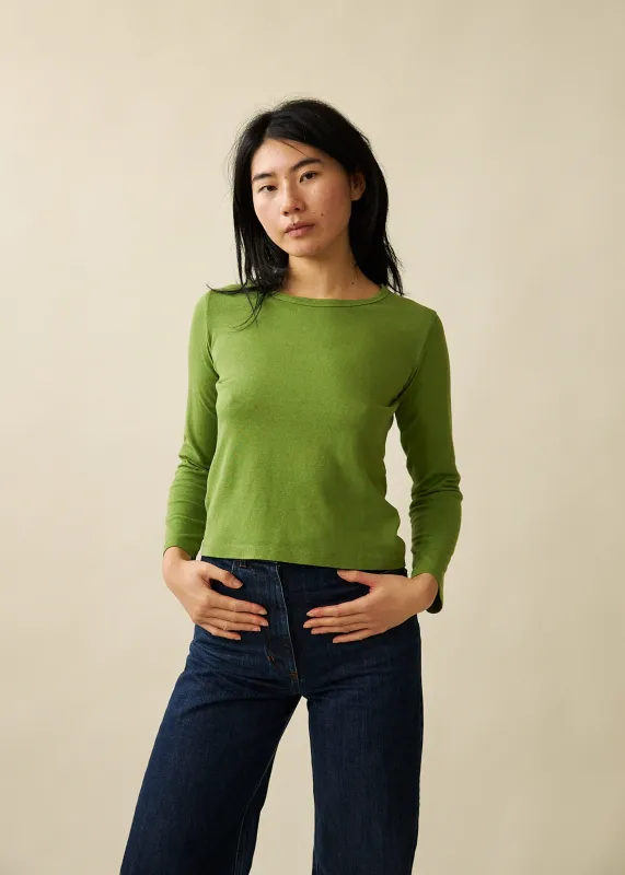 Buddy Long Sleeve Mini Tee (Moss) sold by Penny Sage