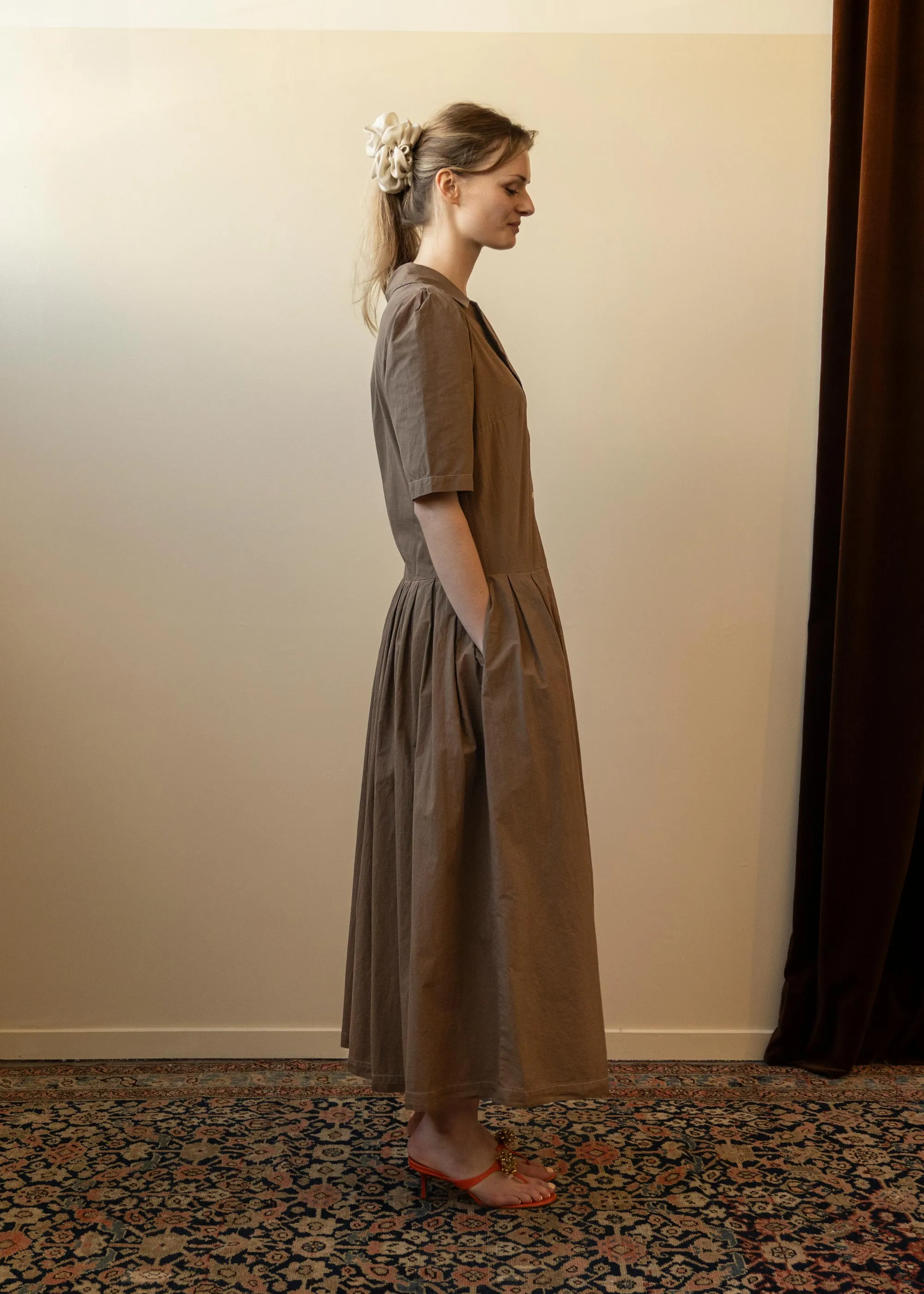 Summer Iris Dress Brown (Sample) sold by Penny Sage product image thumbnail 4