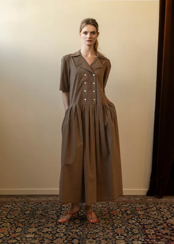 Summer Iris Dress Brown (Sample) sold by Penny Sage